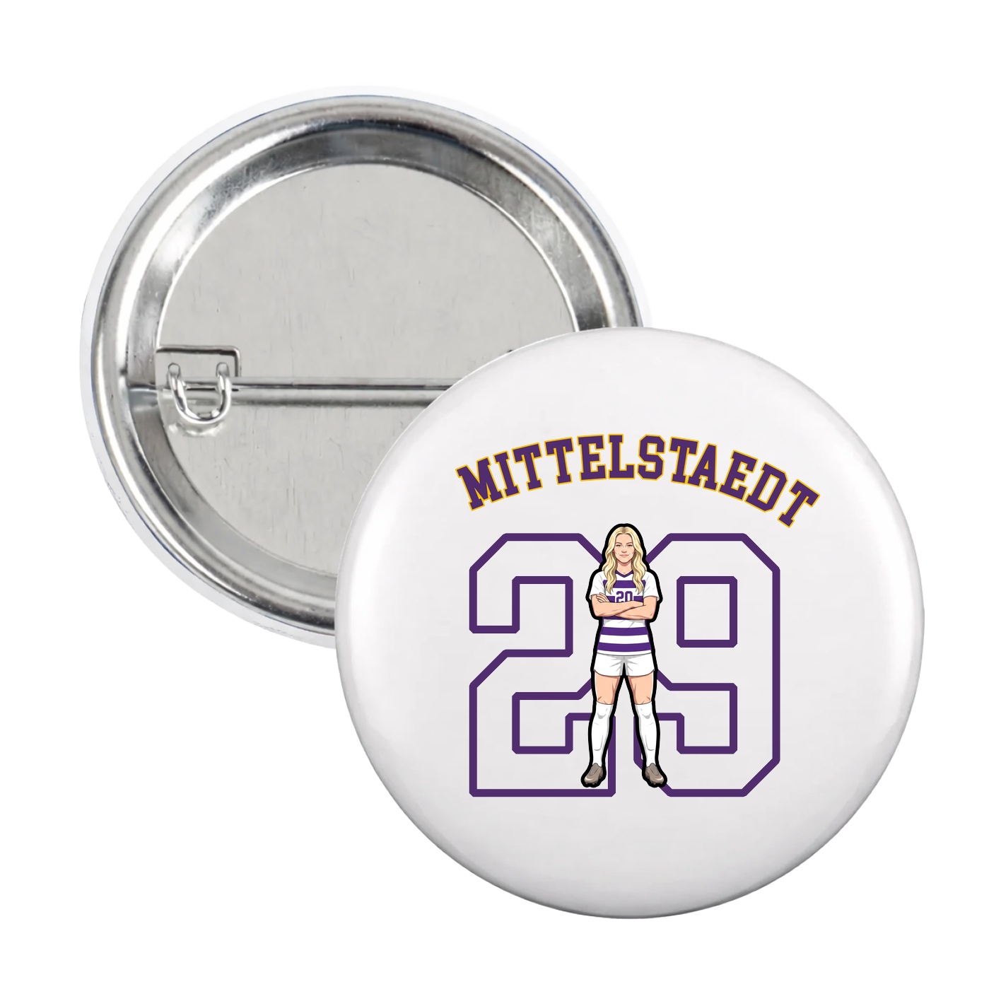 Game Day Button — Shirsey Arch in White