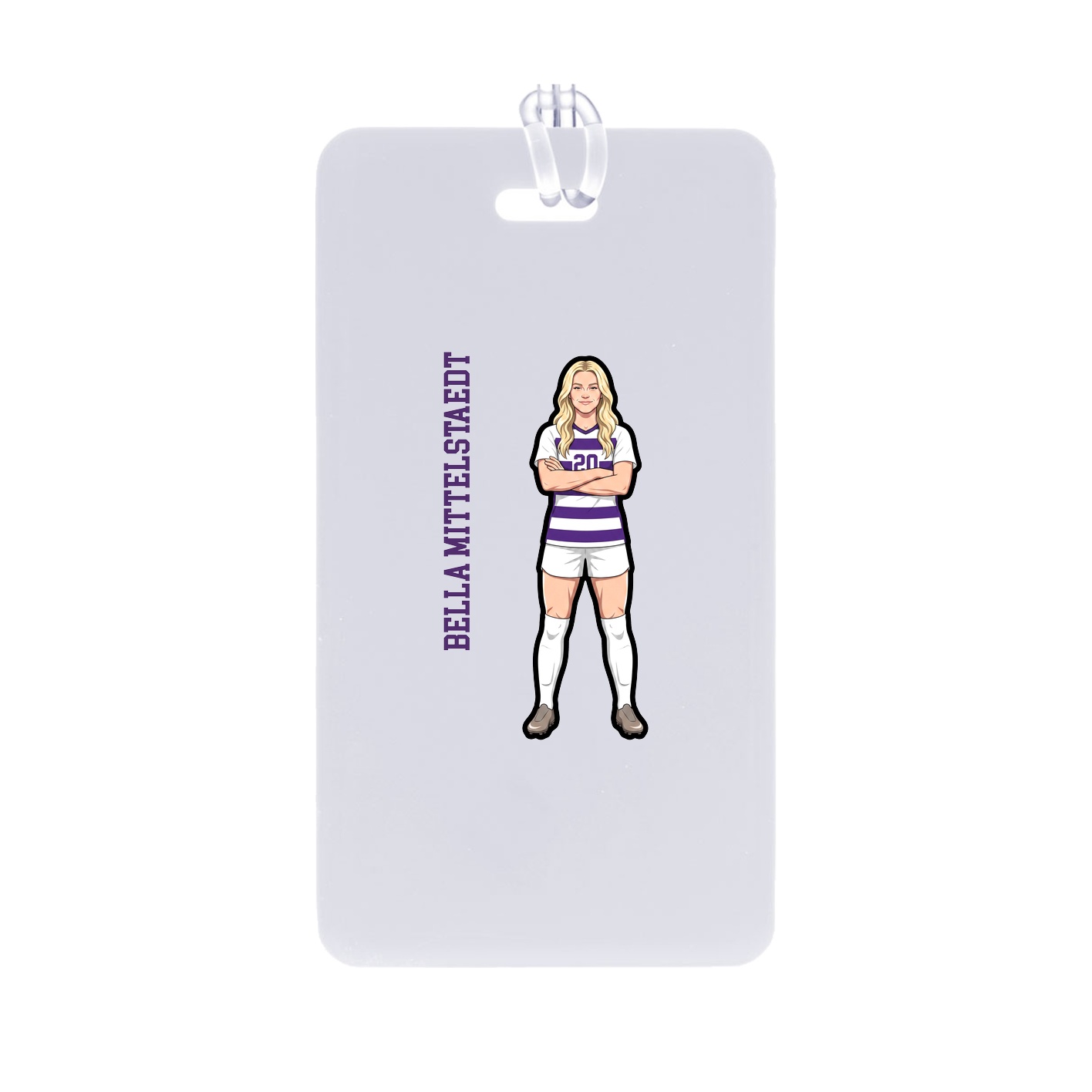 Bag Tag — Name Vertical in Classic