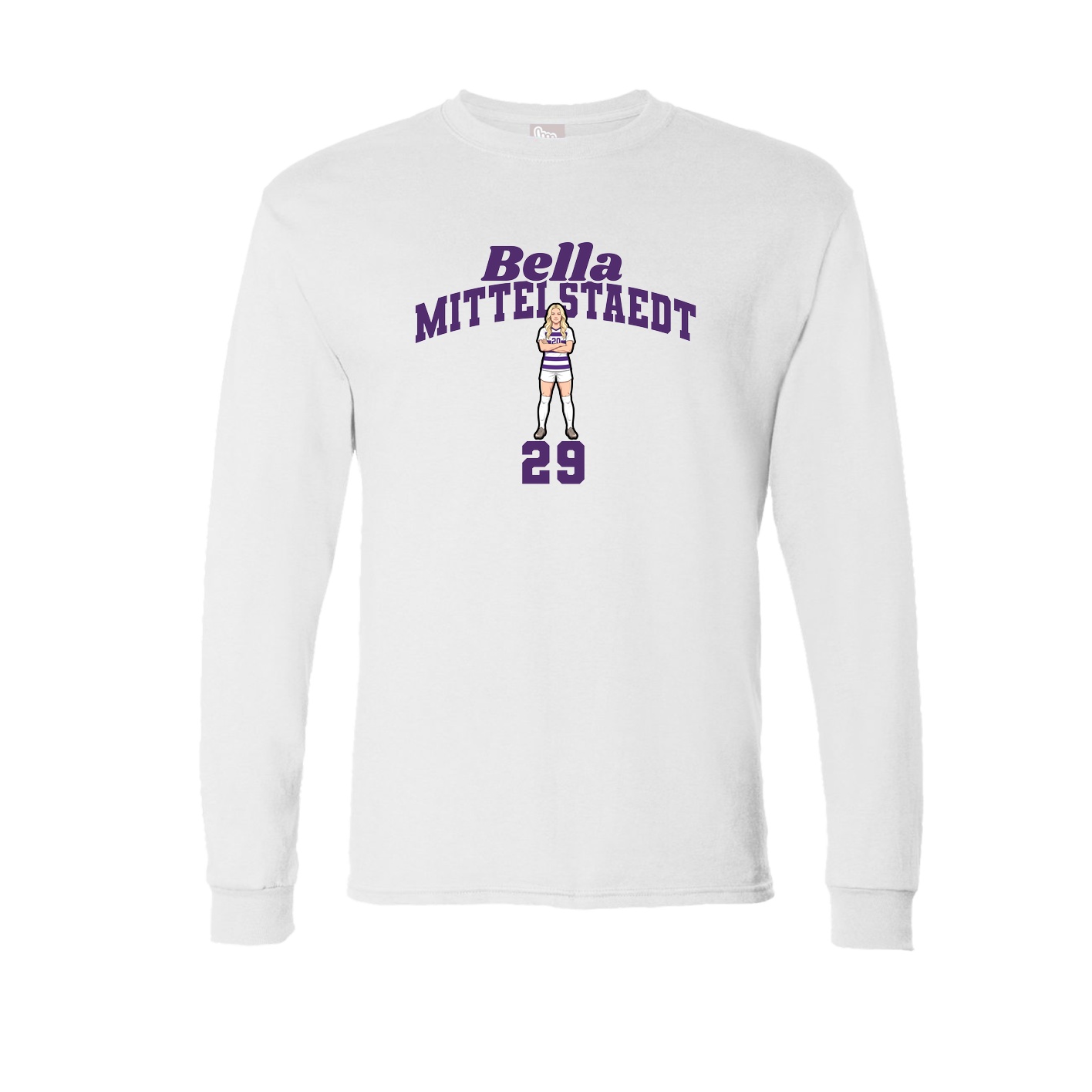 Long Sleeve Tee — Signature Arch in White