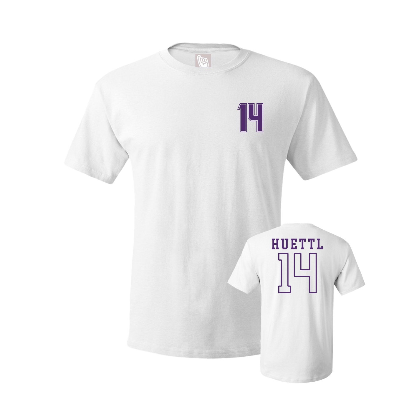 Youth Tee — Chest Back in White