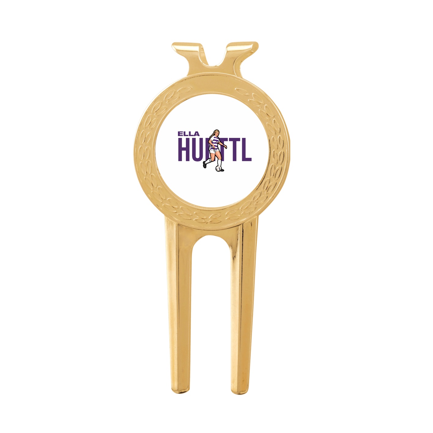 Divot Tool with Ball Marker — Player Name in Classic