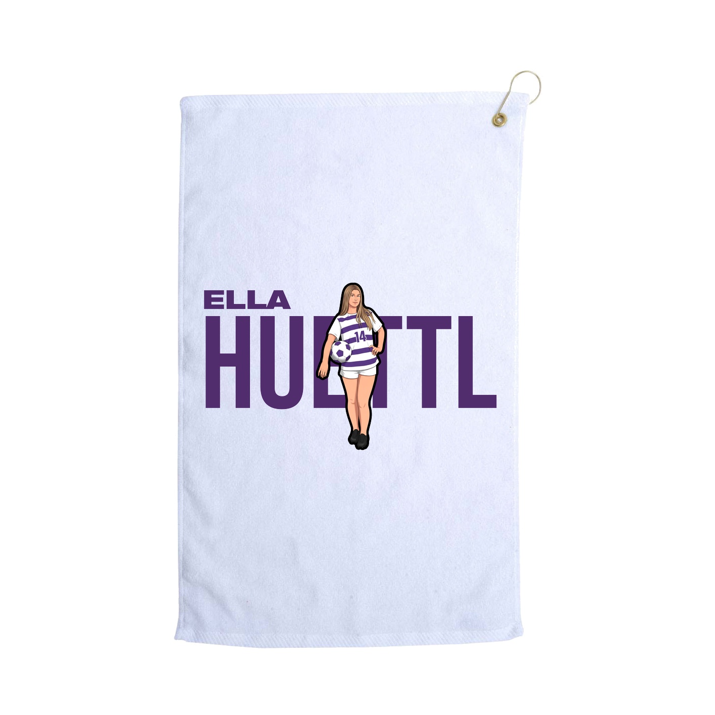 Golf Towel — Player Name in White
