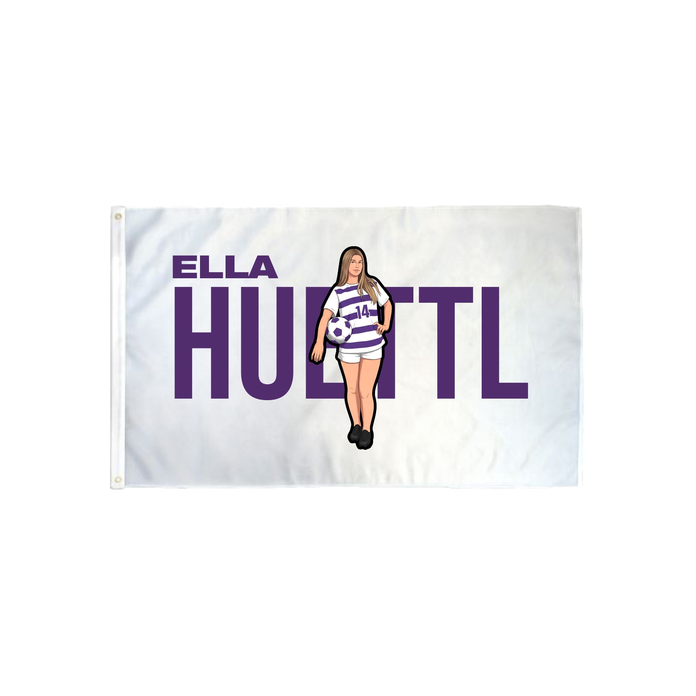 3x5 Flag — Player Name in Classic