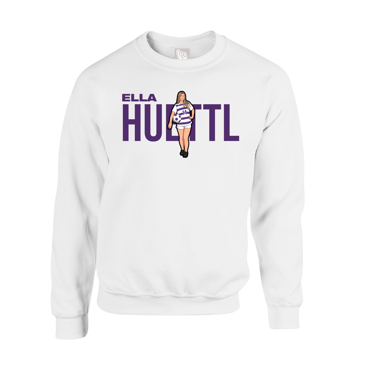 Fleece Crew — Player Name in White