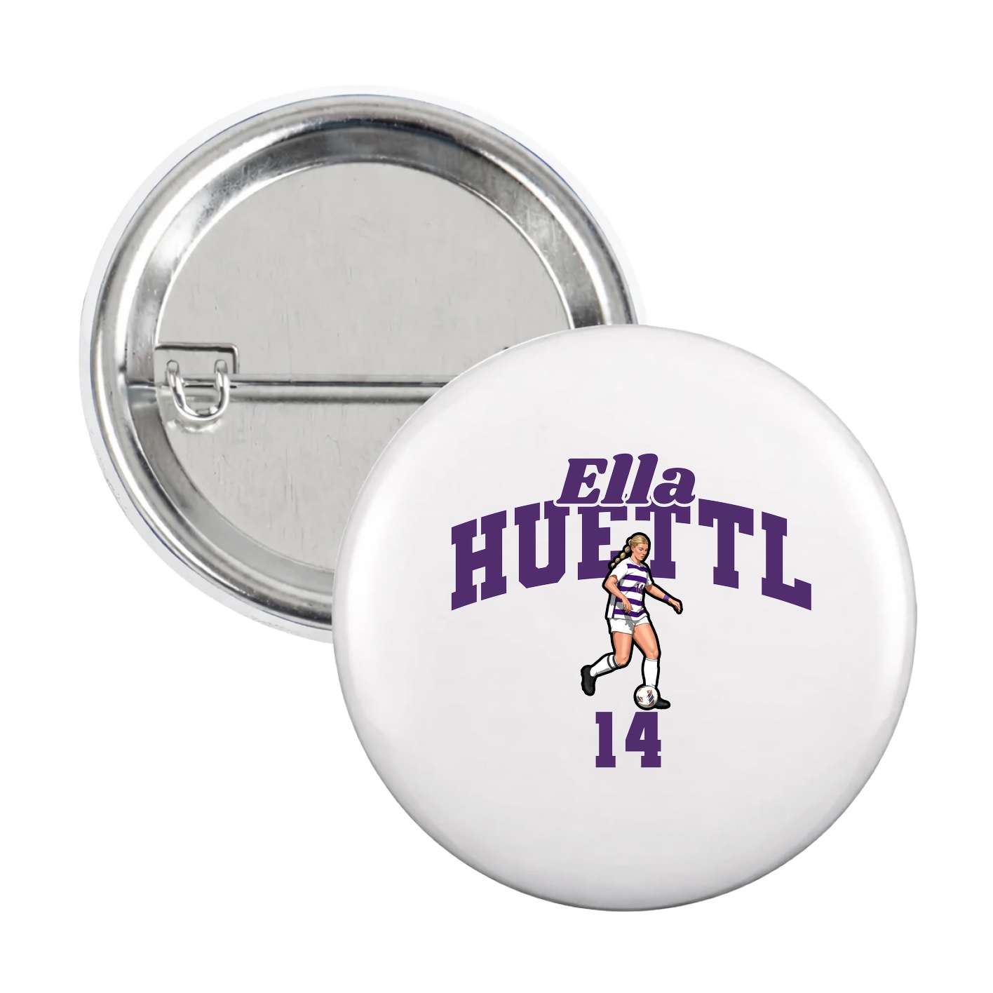 Game Day Button — Signature Arch in White