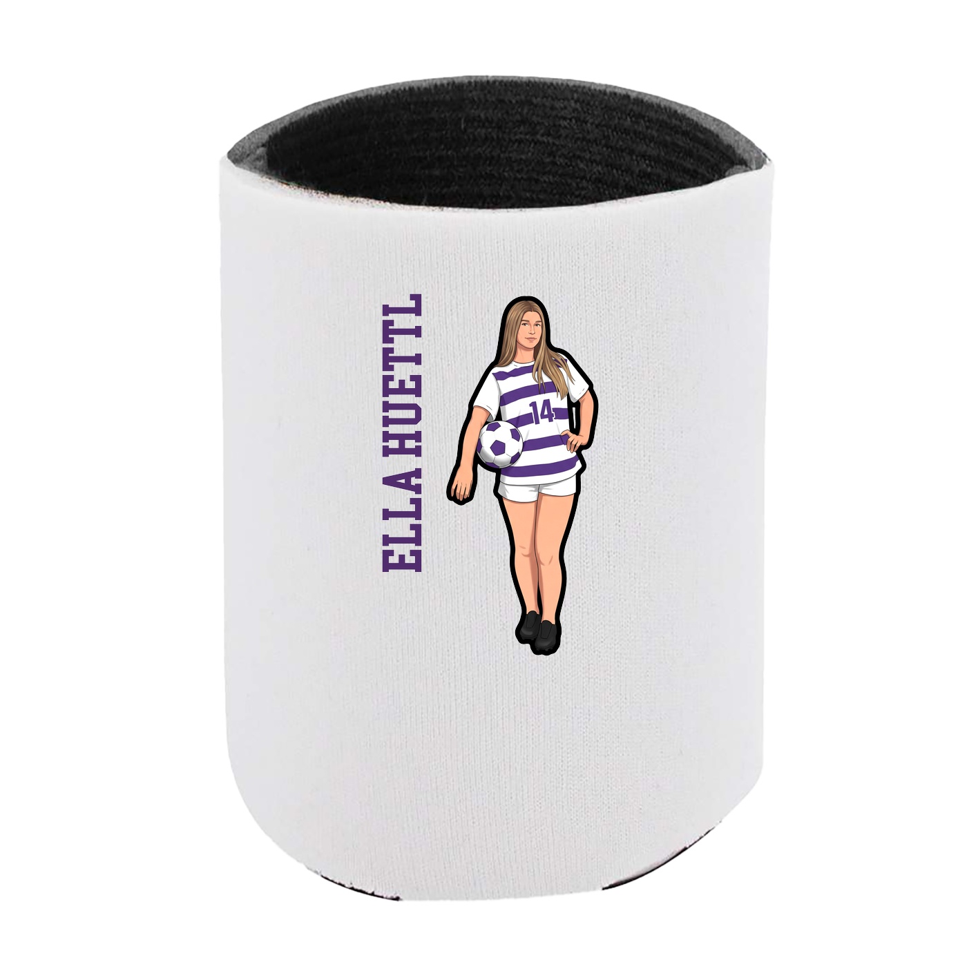 Can Holder — Name Vertical in White