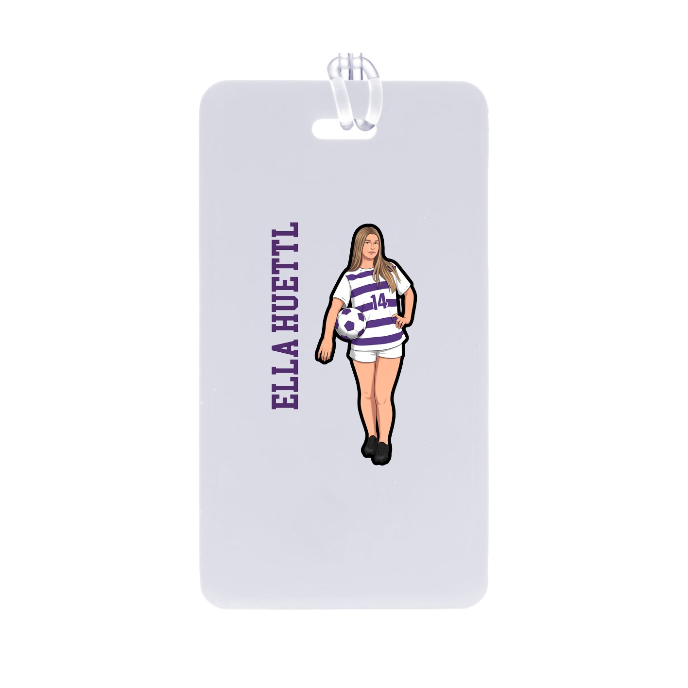Bag Tag — Name Vertical in Classic