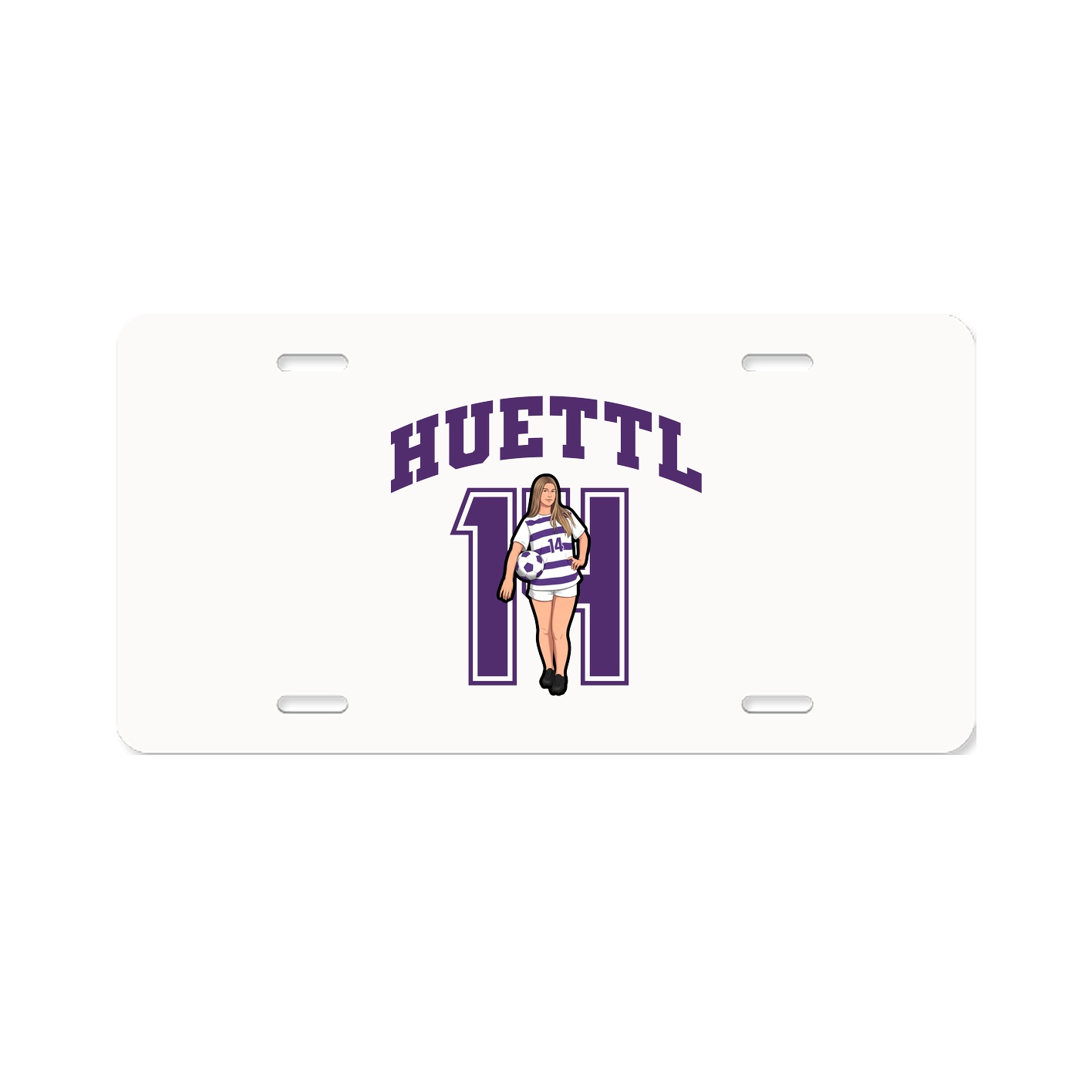 License Plate — Number in Classic
