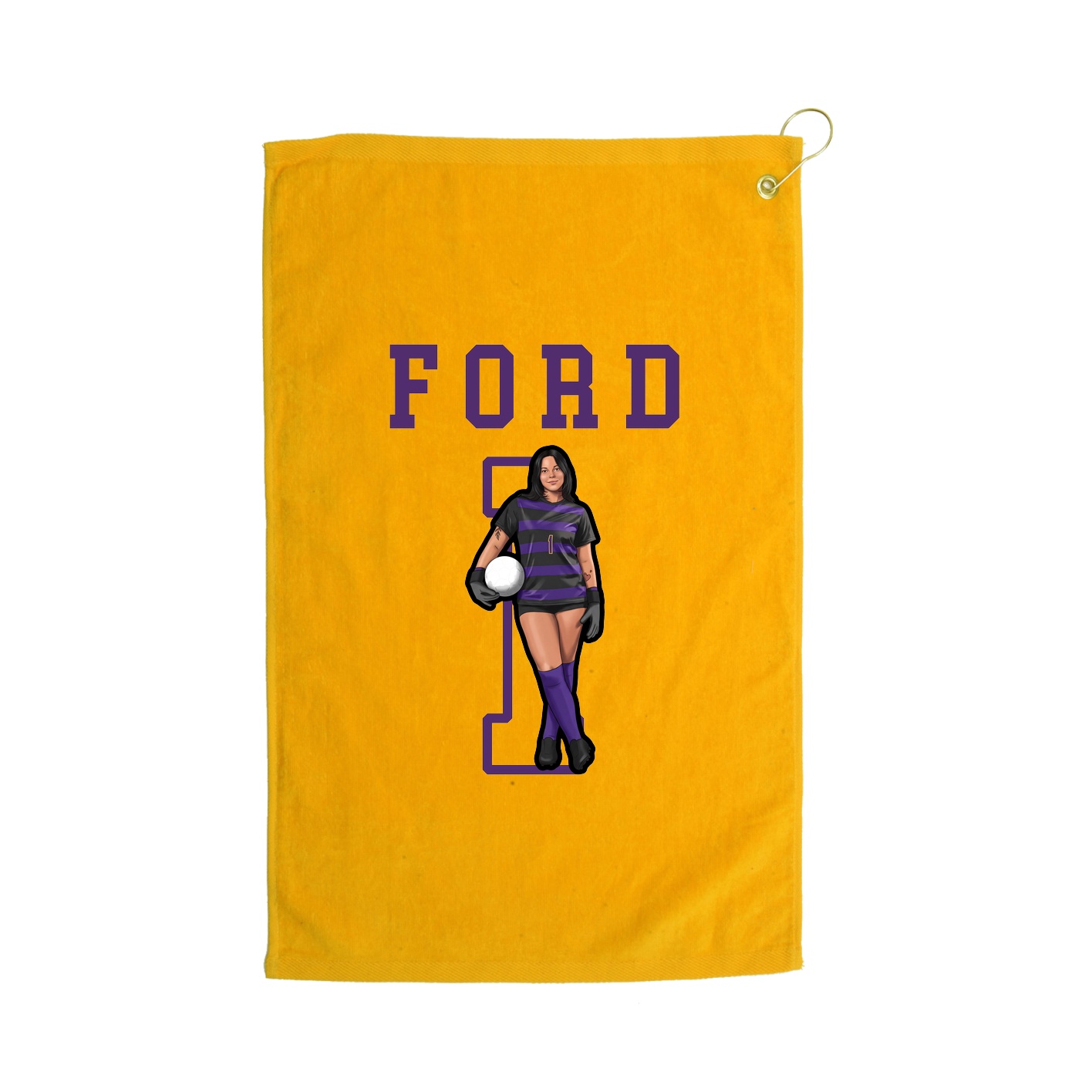 Golf Towel — Shirsey in Gold