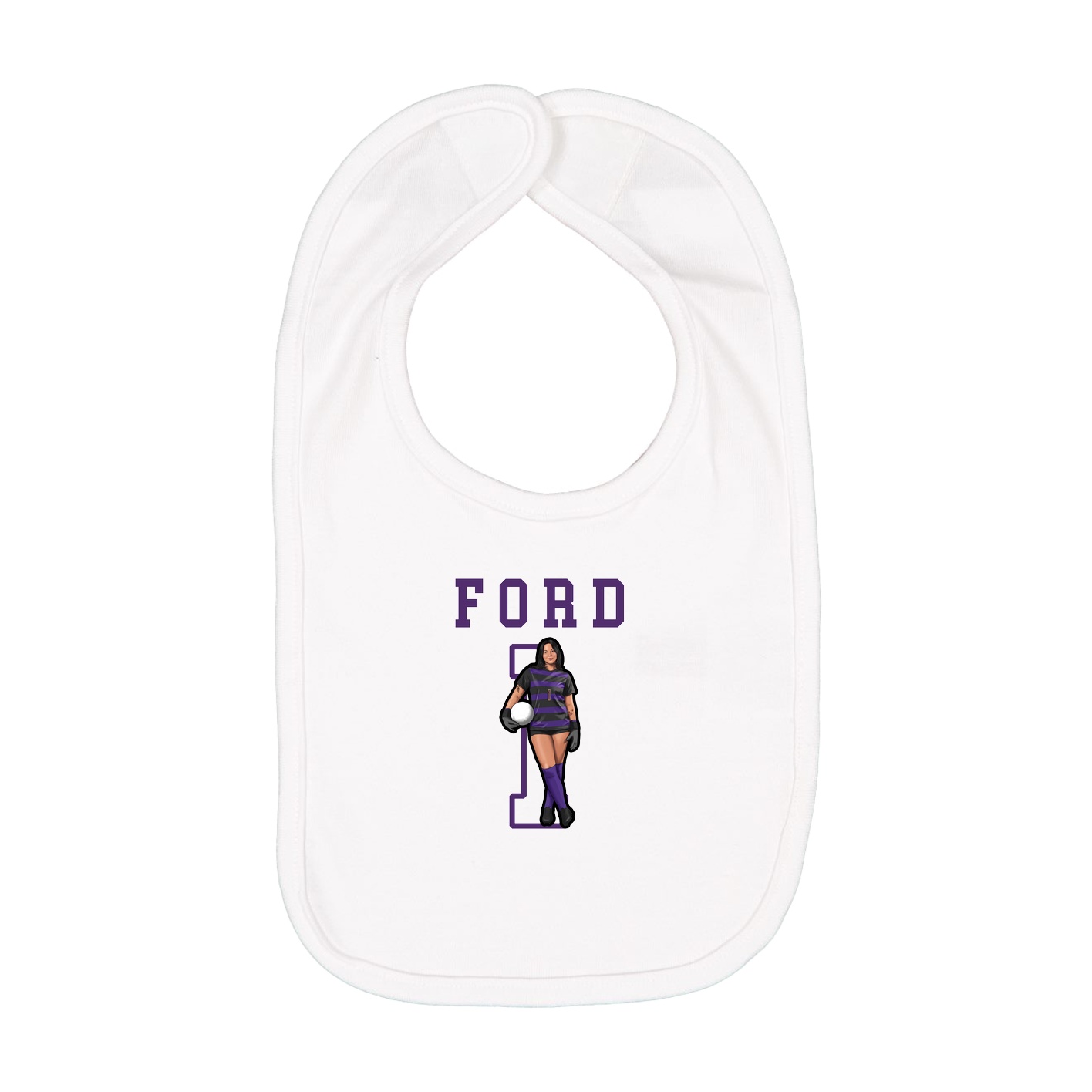Infant Bib — Shirsey in White