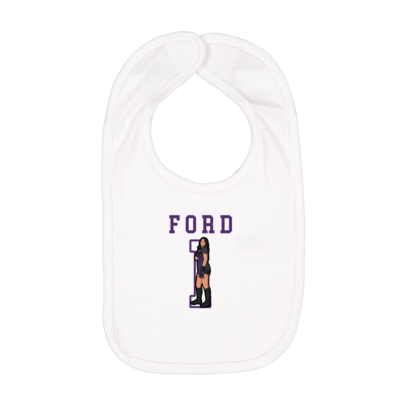 Infant Bib — Shirsey in White