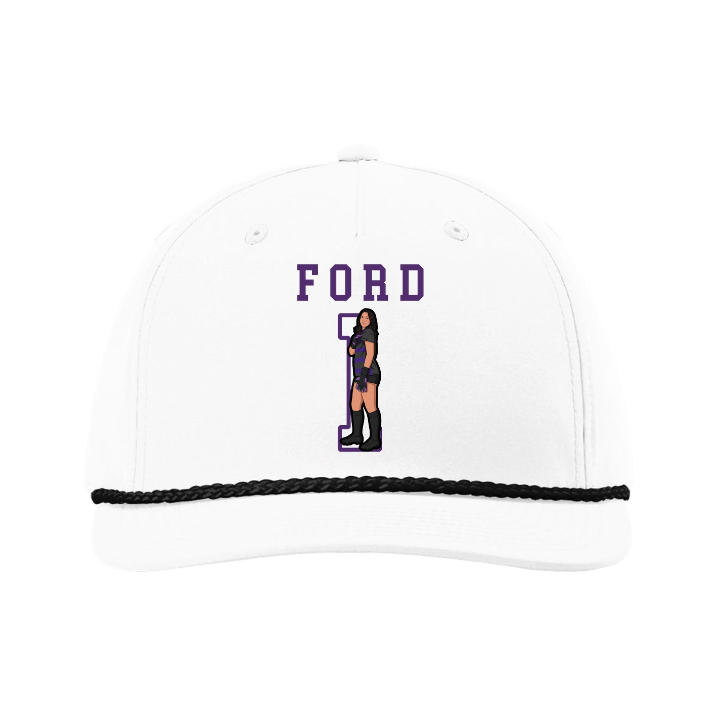 Five-Panel Classic Rope Cap — Shirsey in White