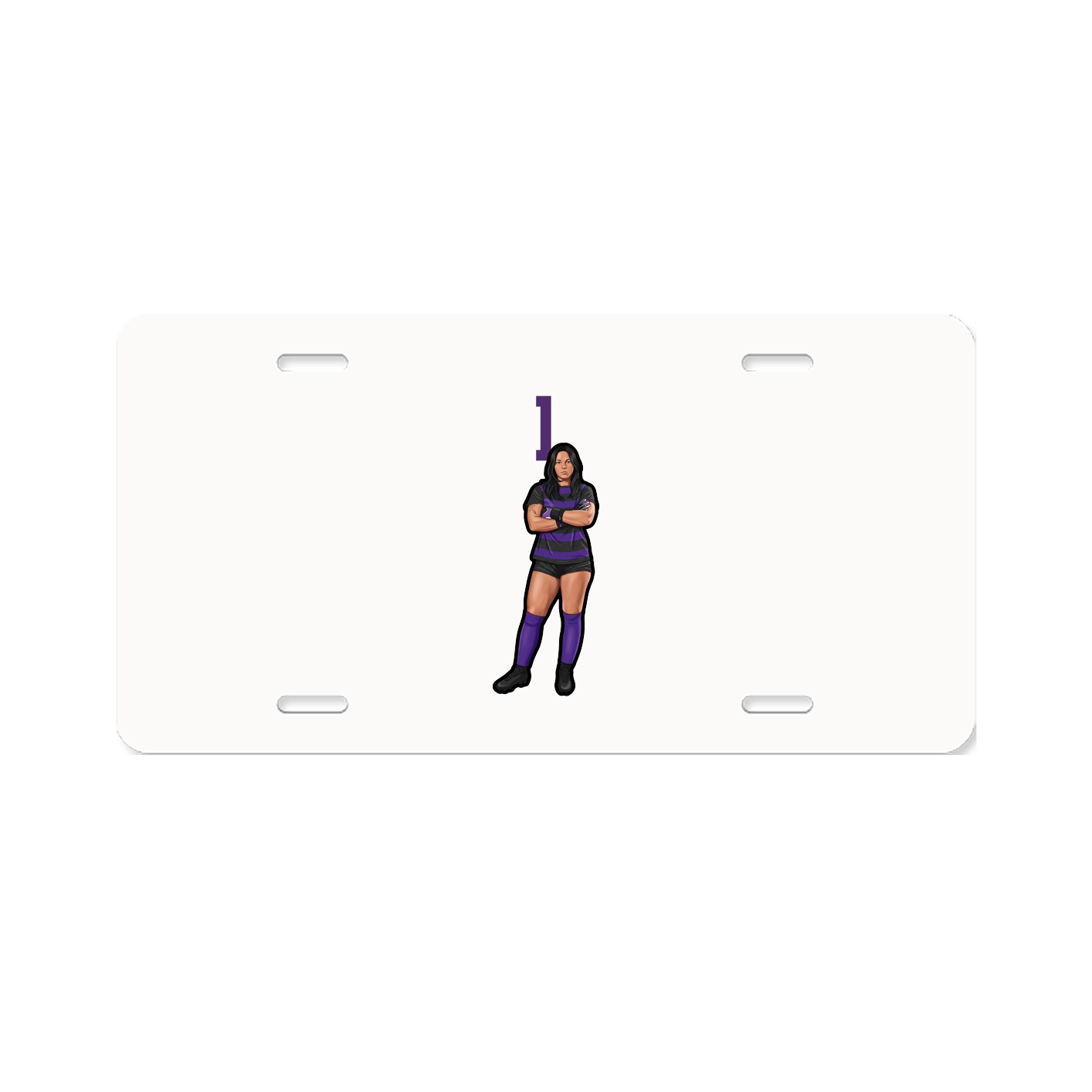 License Plate — Number Top in Classic