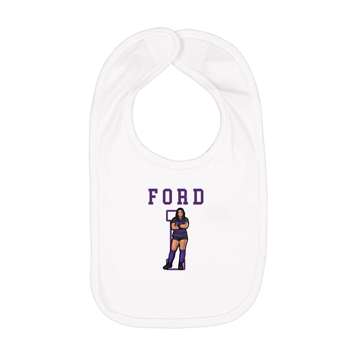 Infant Bib — Shirsey in White