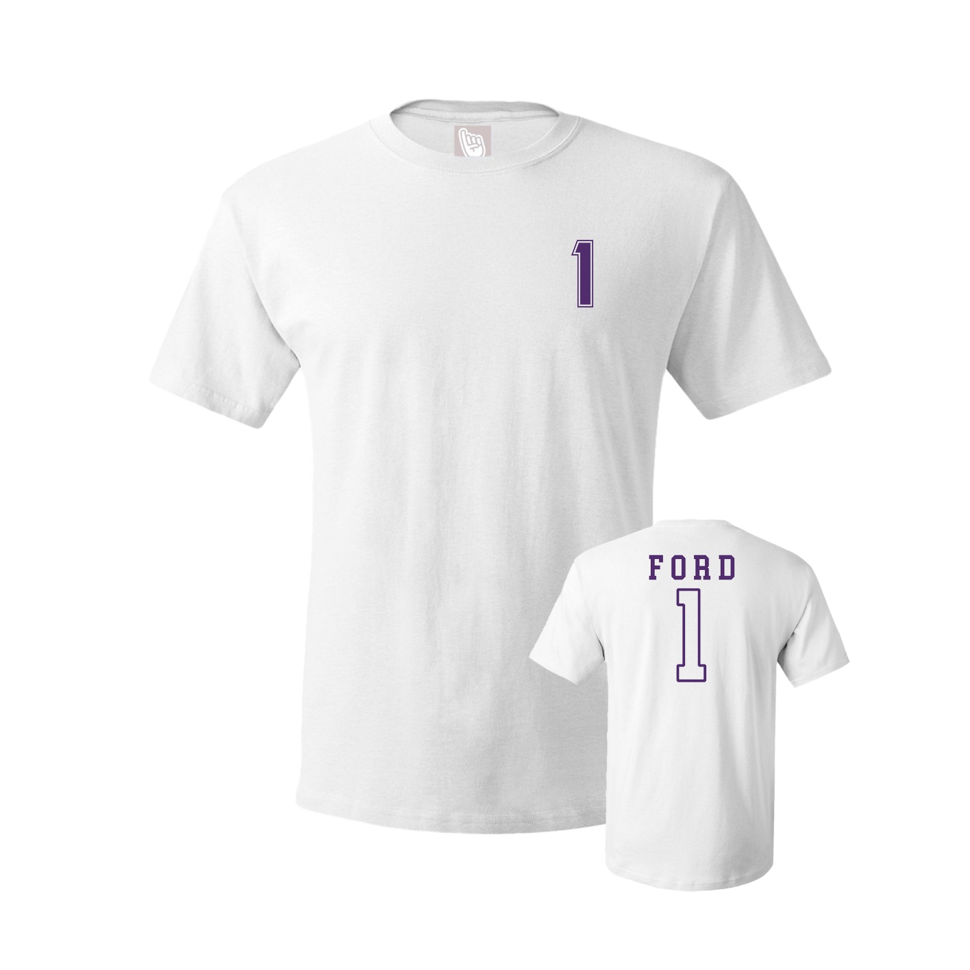 Youth Tee — Chest Back in White