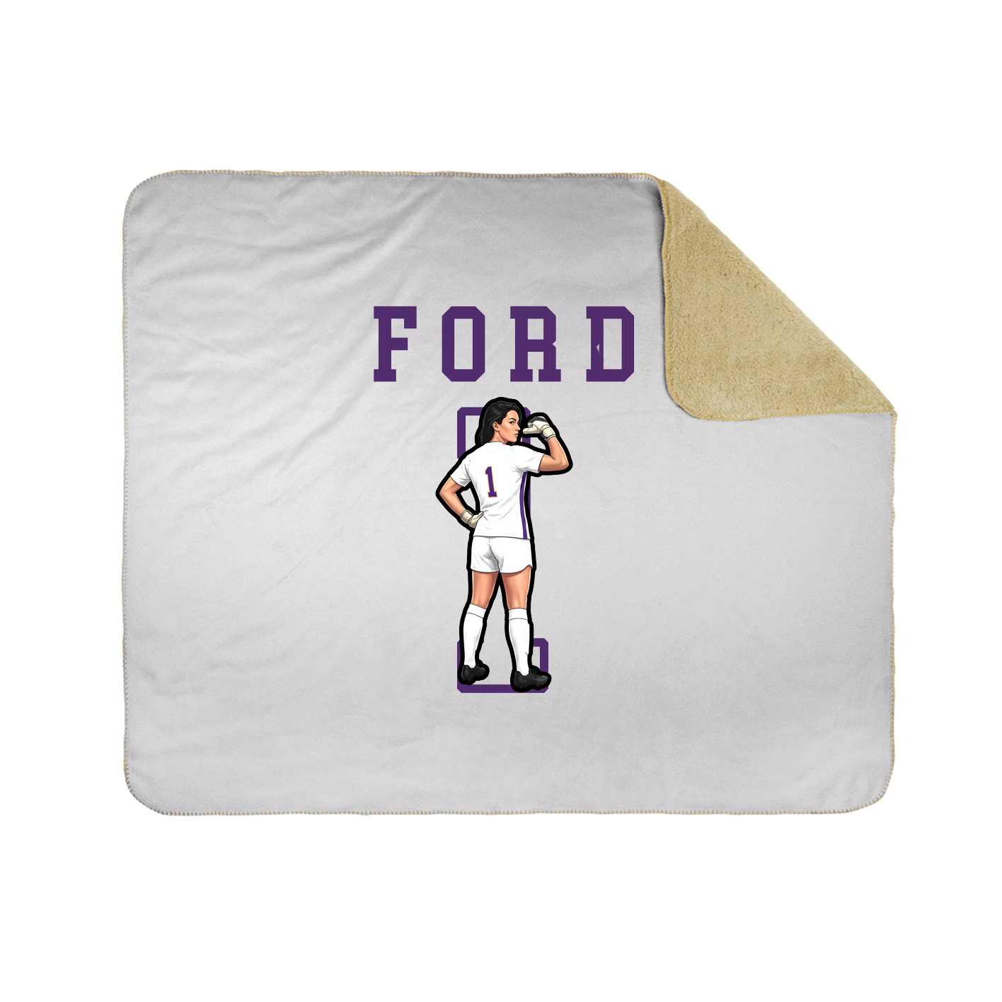 Throw Blanket — Shirsey in White