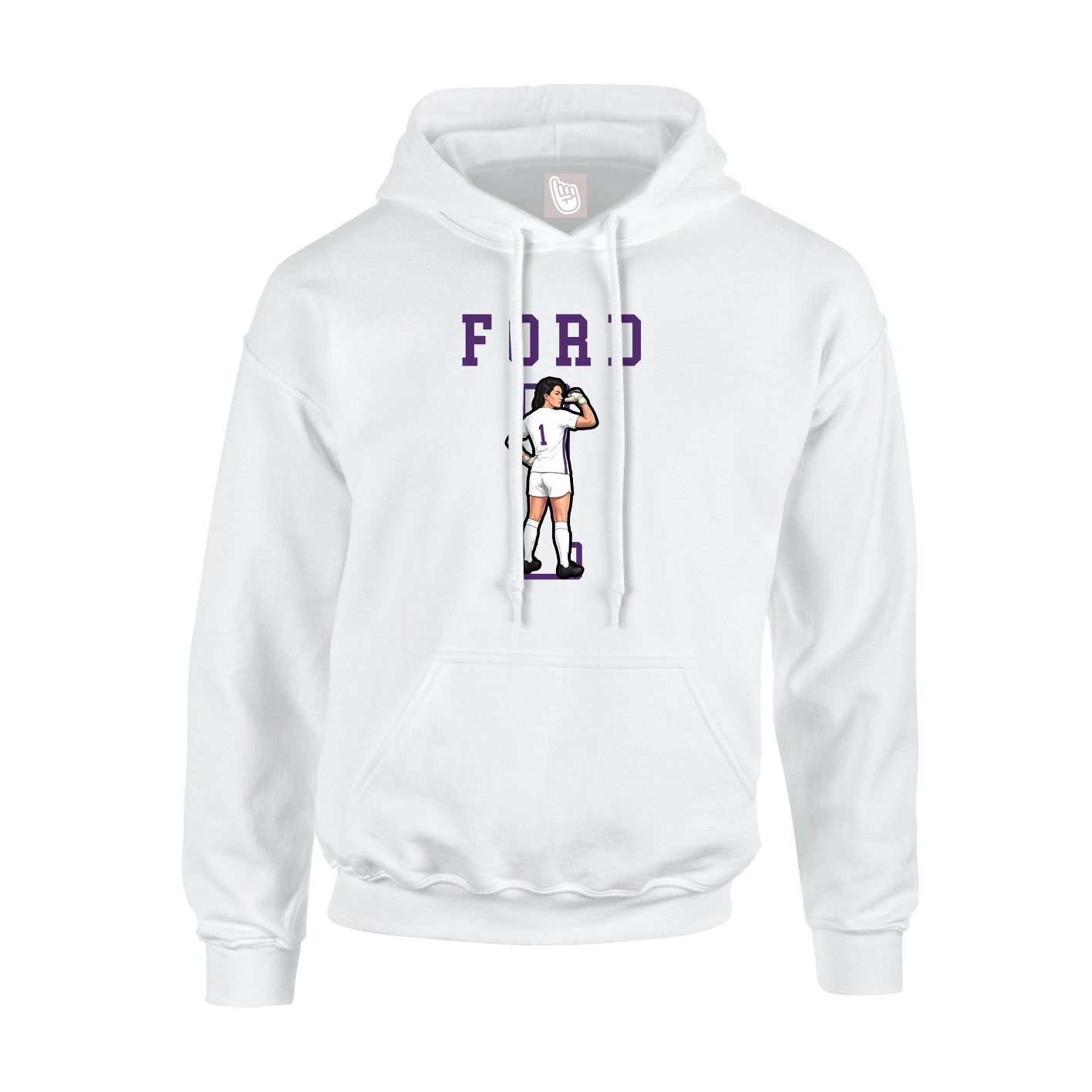 Hoodie — Shirsey in White