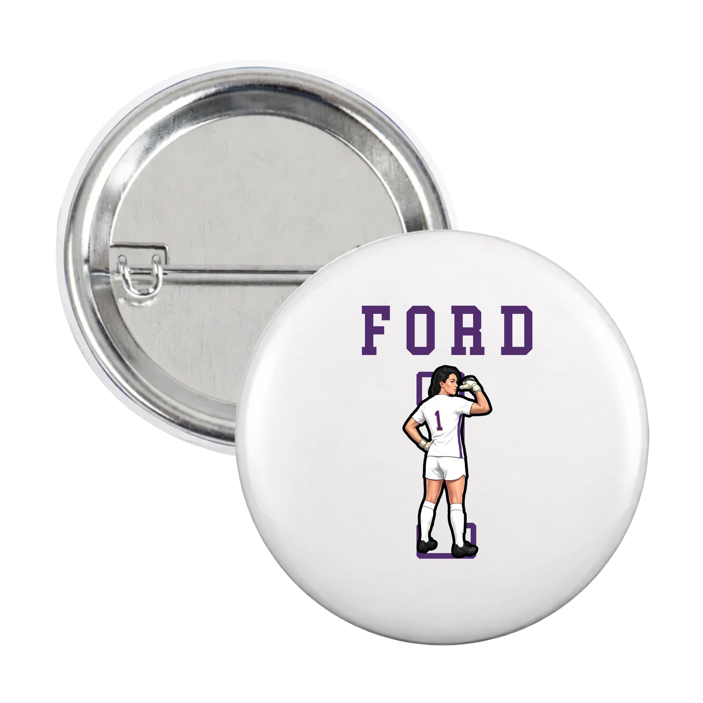 Game Day Button — Shirsey in White