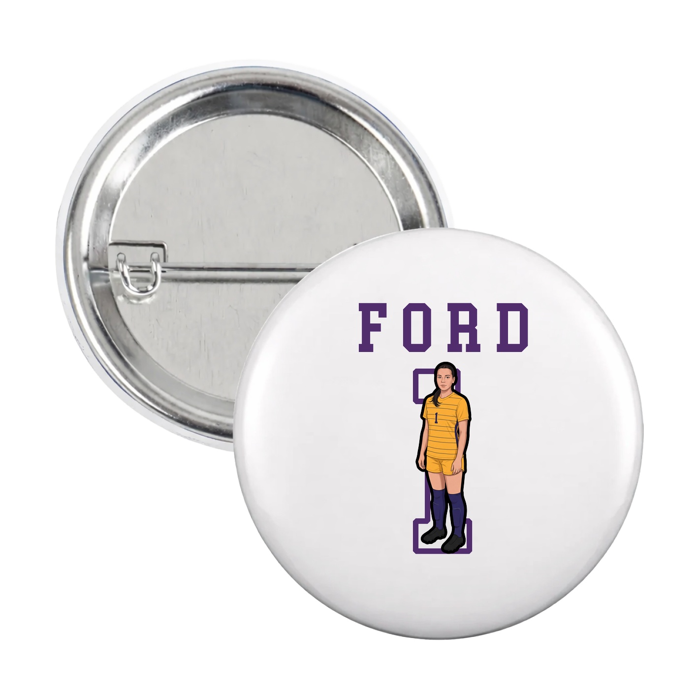 Game Day Button — Shirsey in White