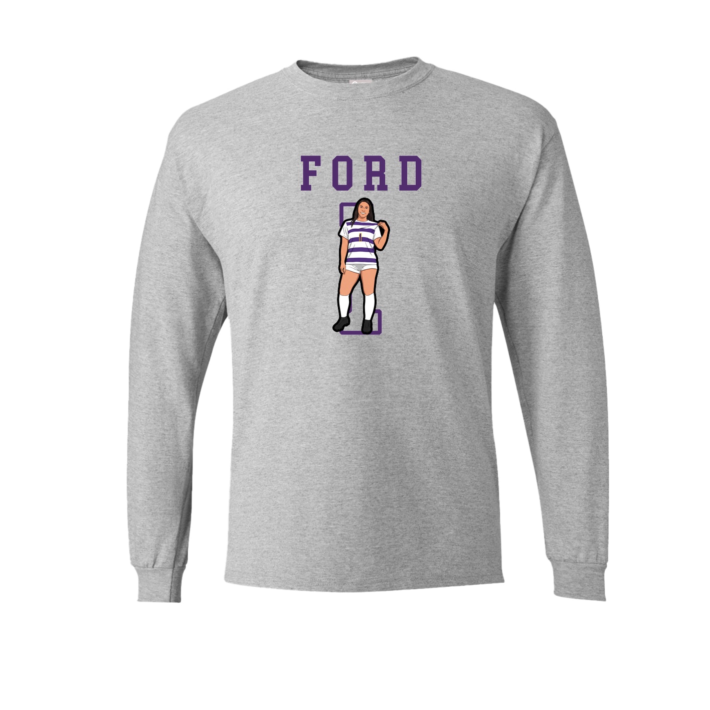 Long Sleeve Tee — Shirsey in Grey