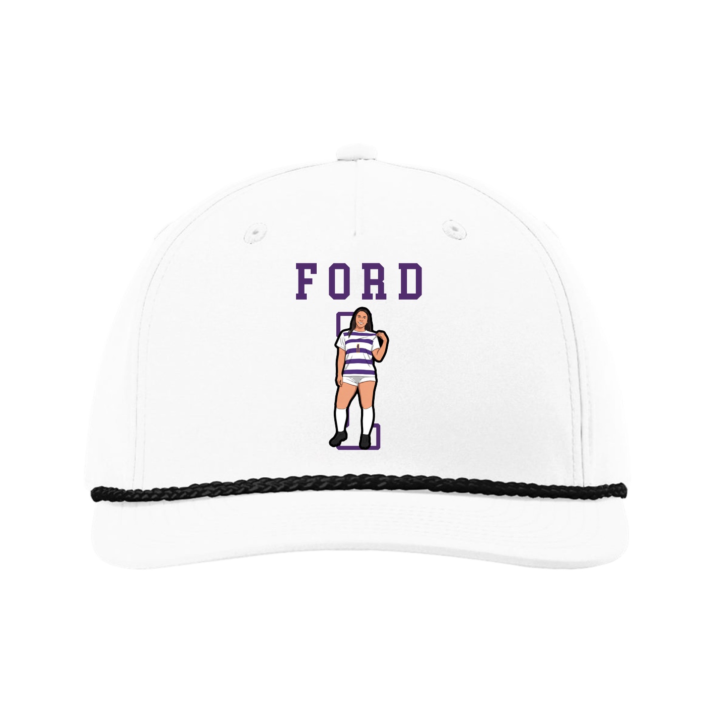 Five-Panel Classic Rope Cap — Shirsey in White