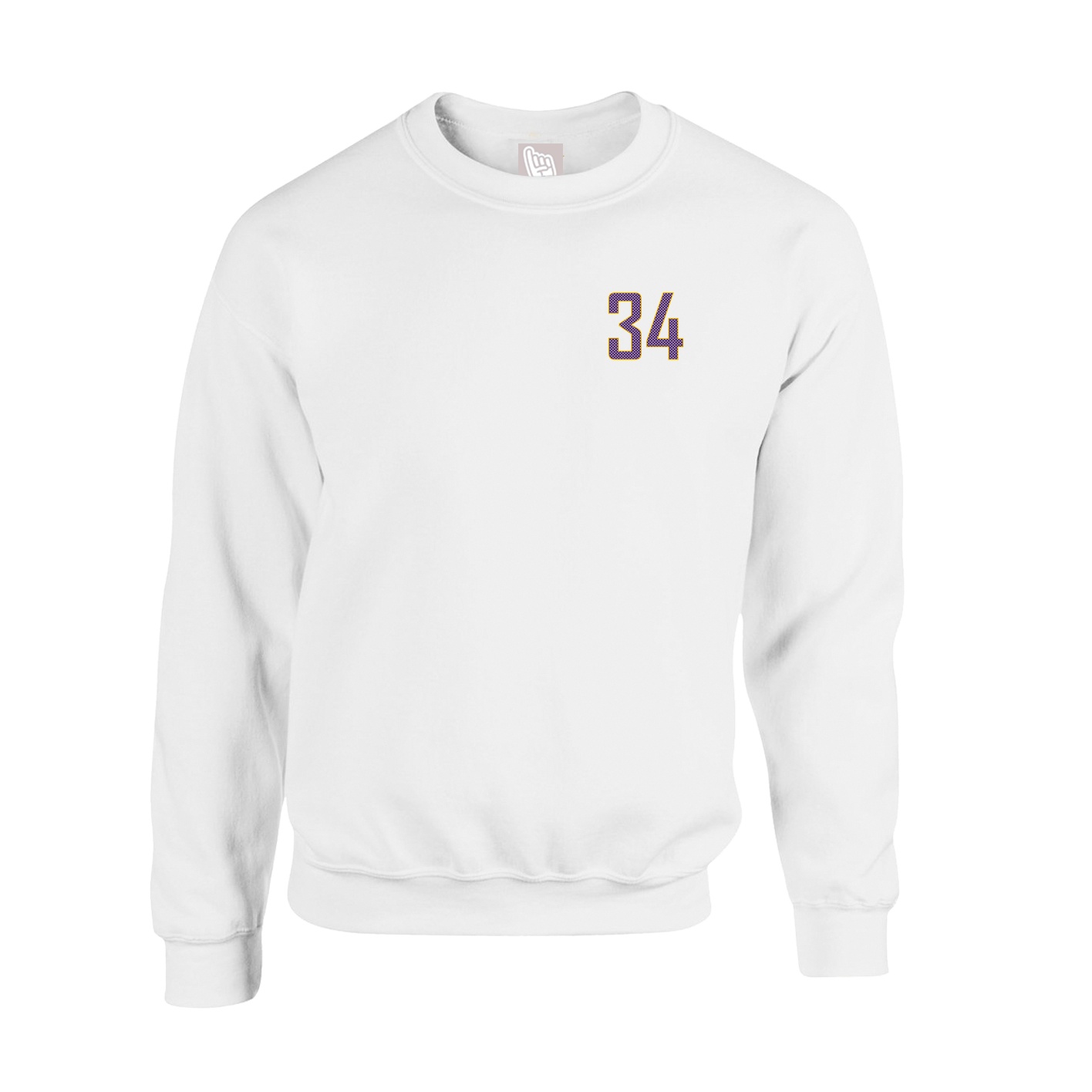Fleece Crew — Front Shirsy in White