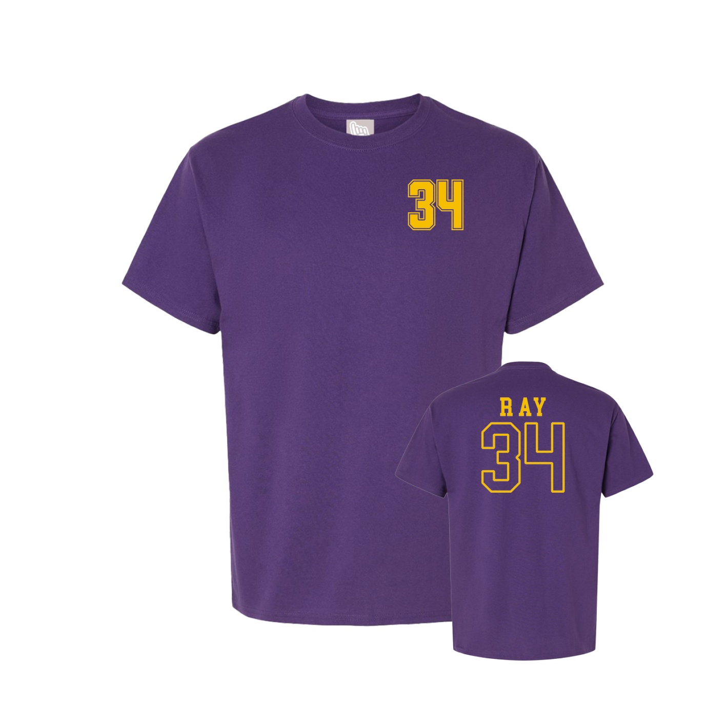 Youth Tee — Chest Back in Purple