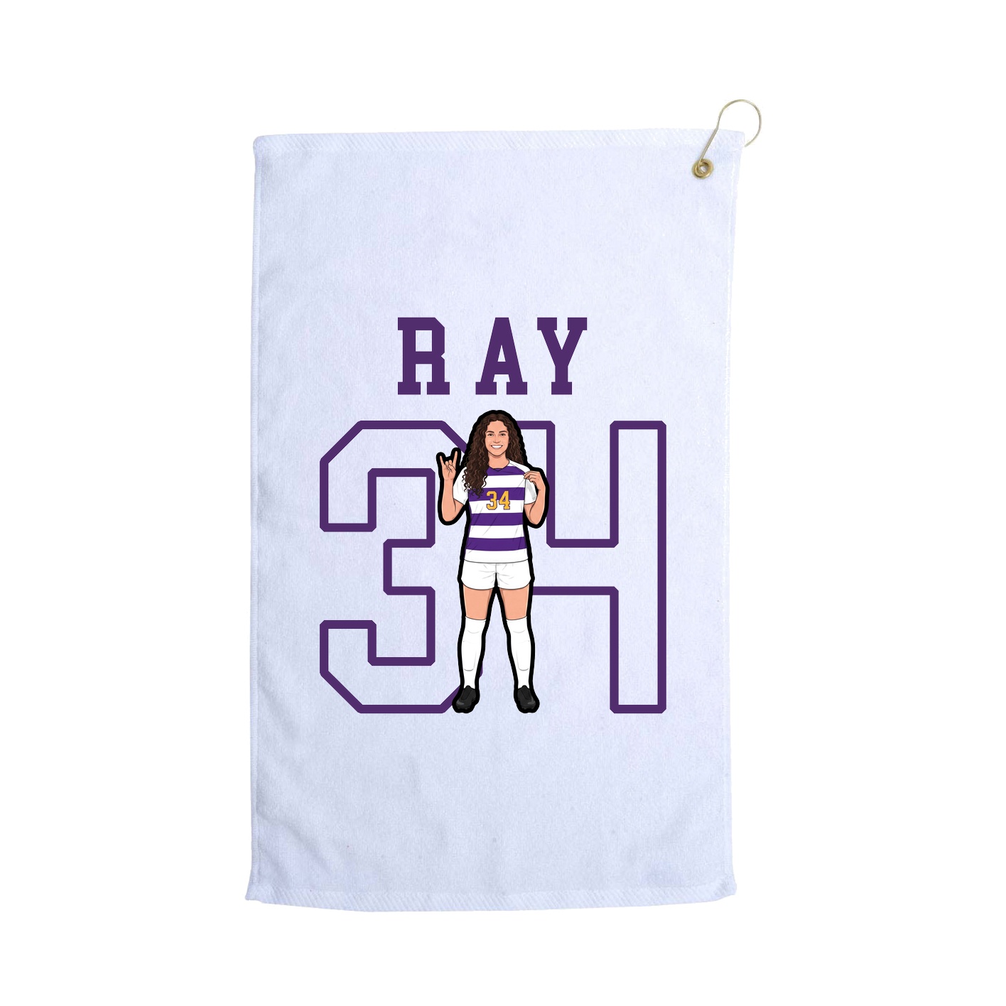 Golf Towel — Shirsey in White