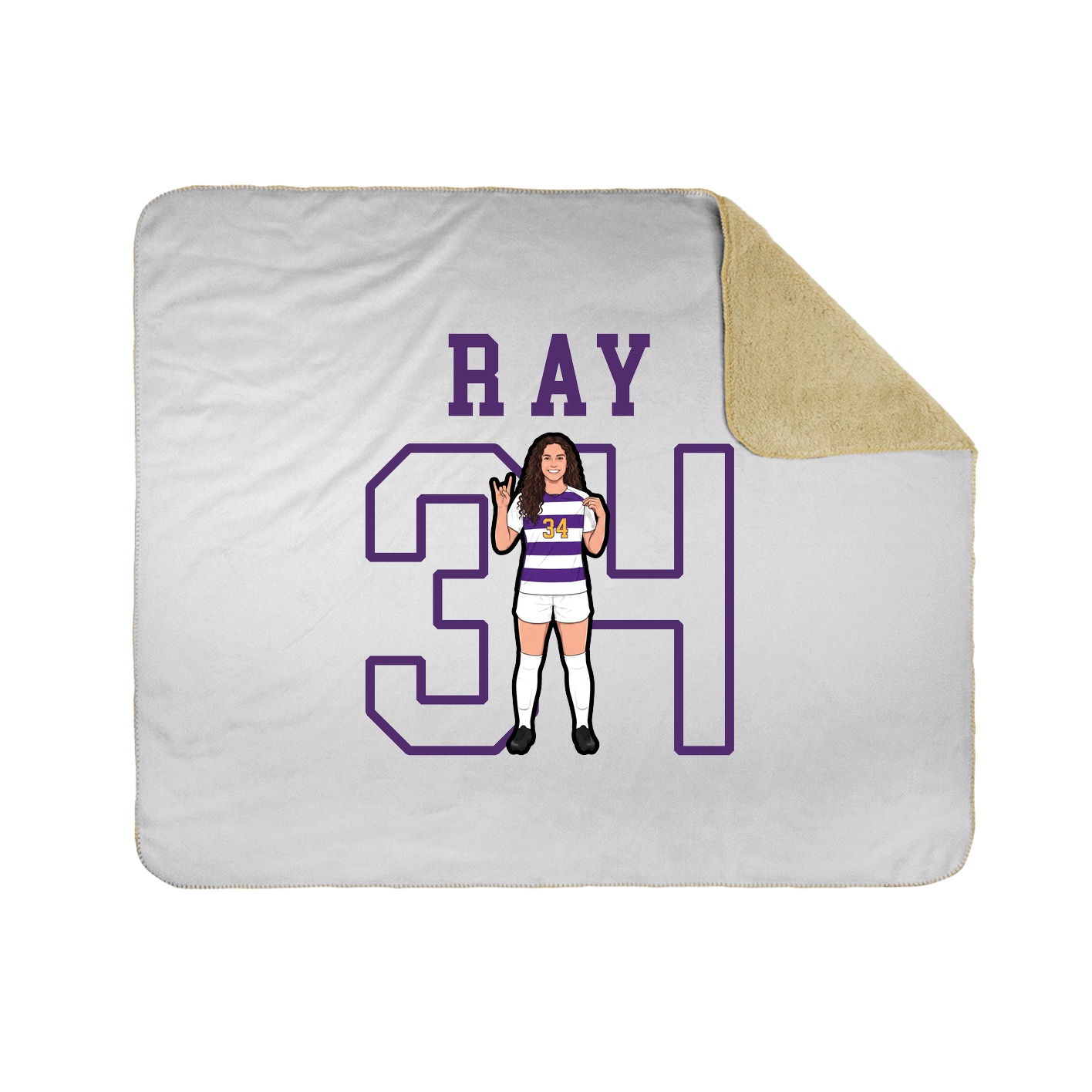 Throw Blanket — Shirsey in White