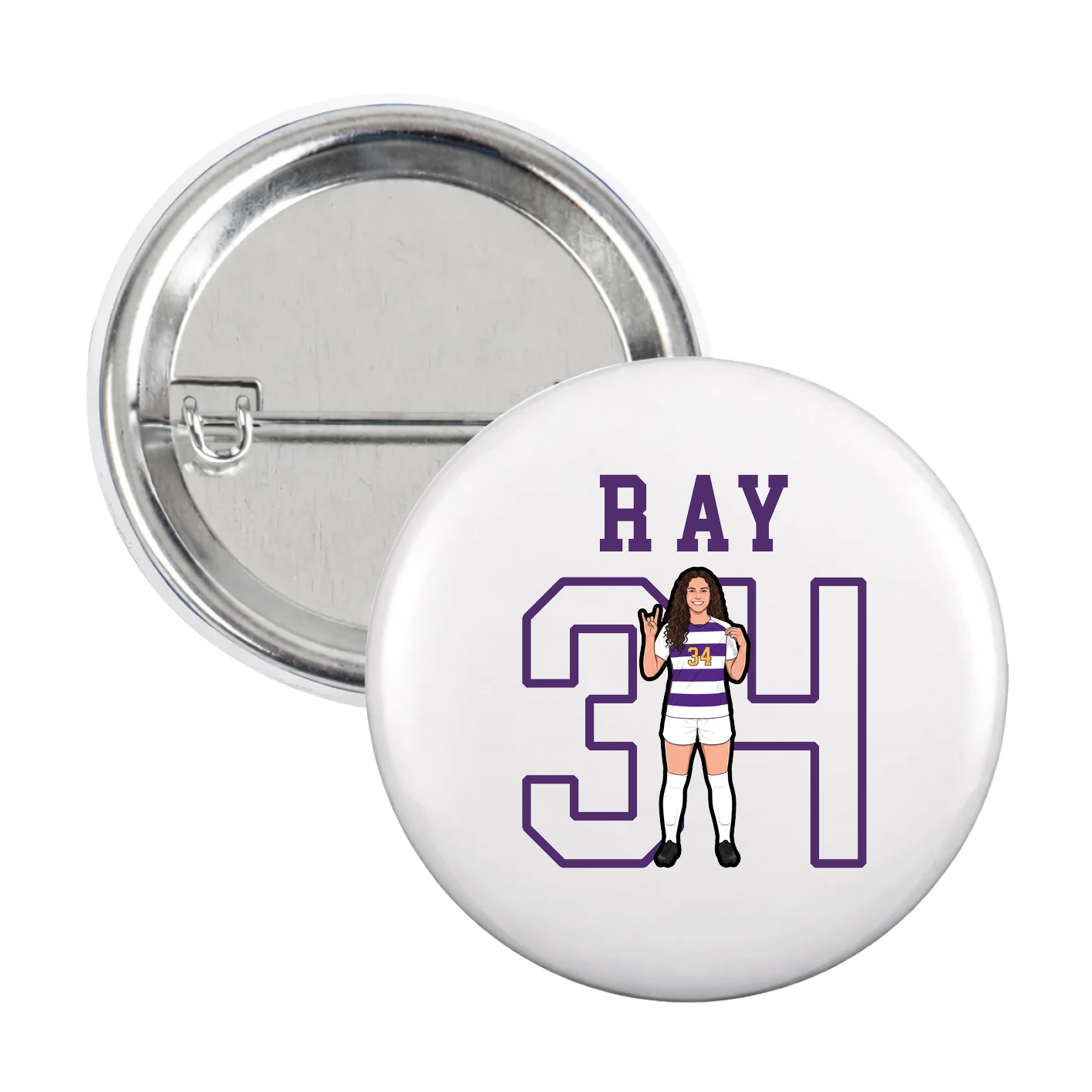 Game Day Button — Shirsey in White