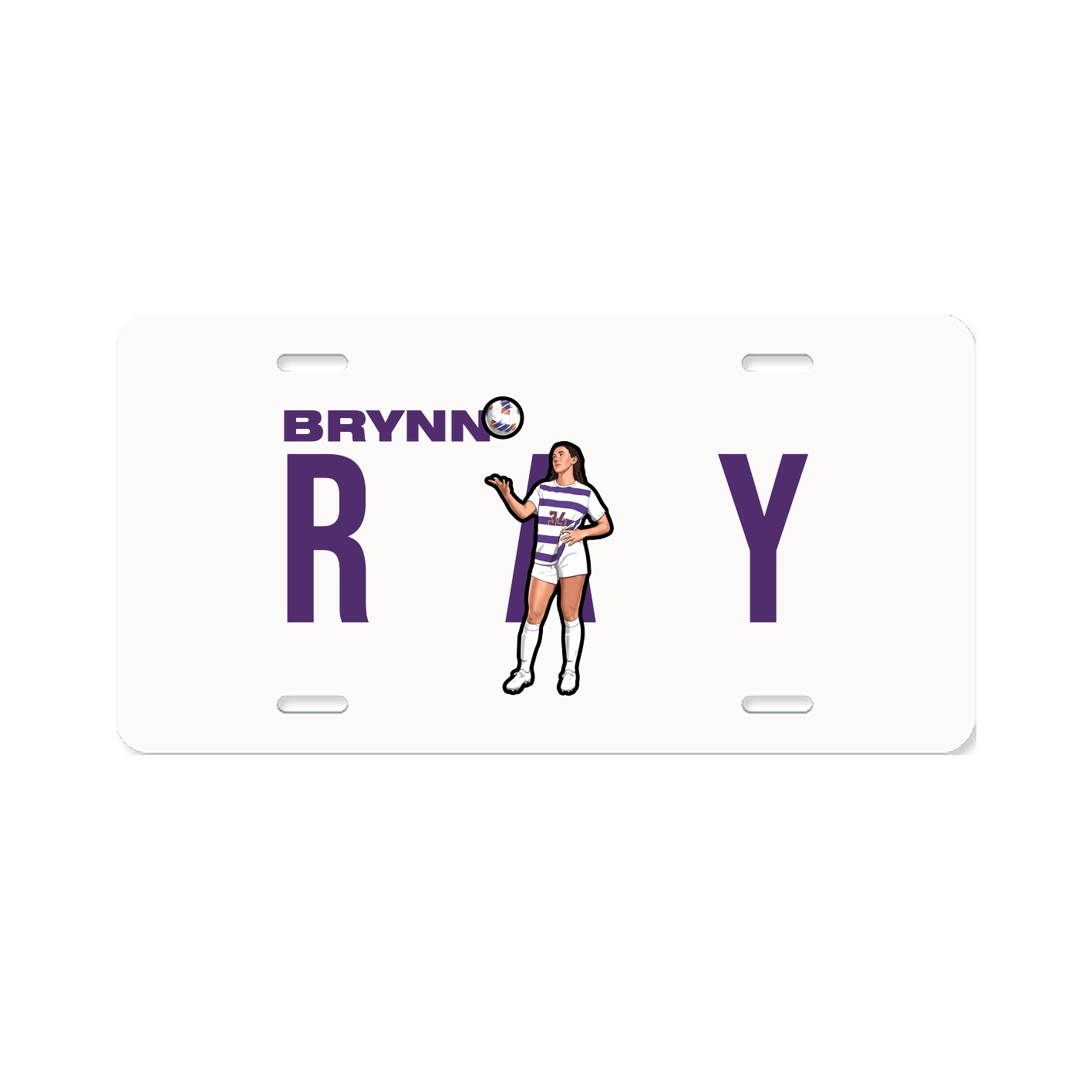 License Plate — Player Name in Classic