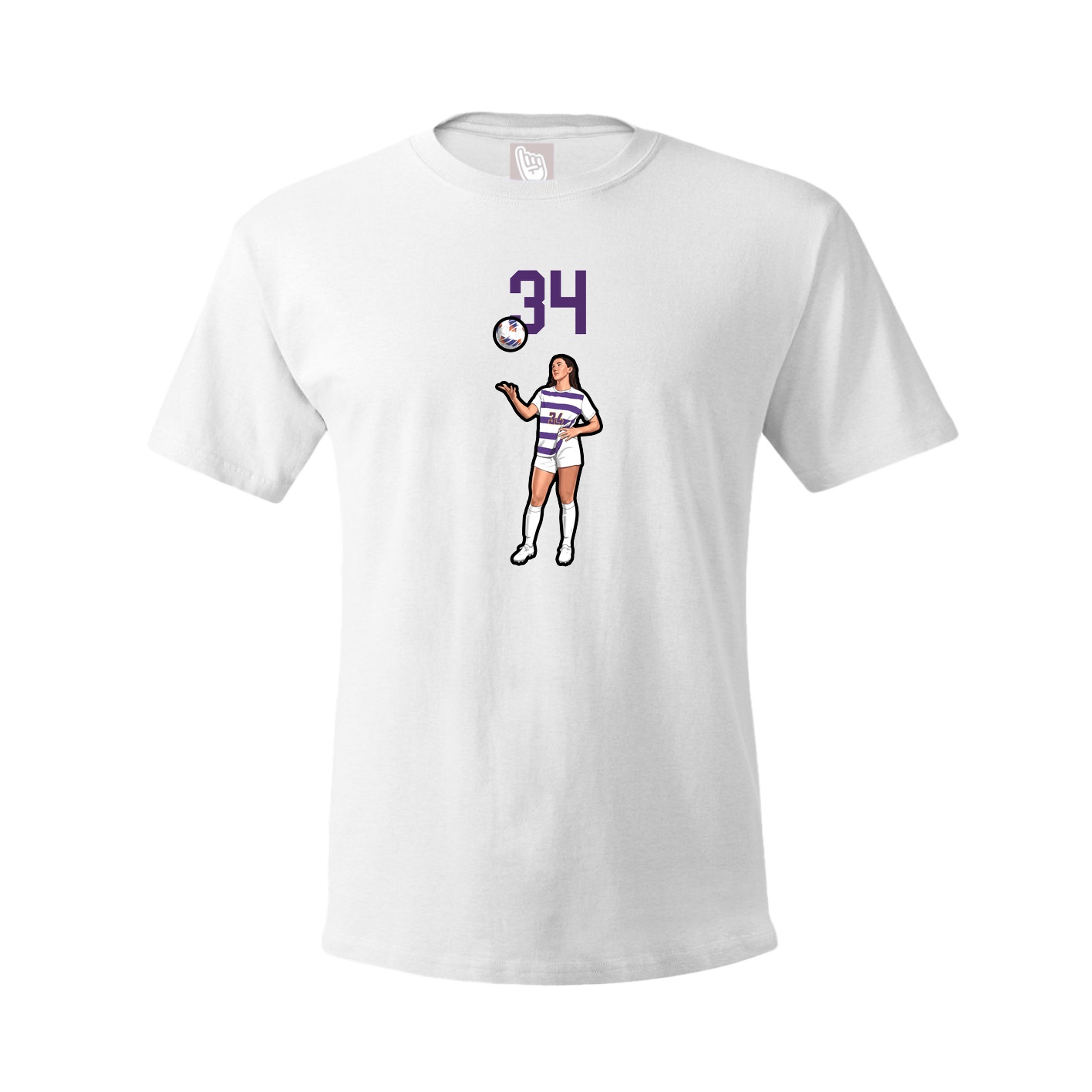 Tee — Number Top in White