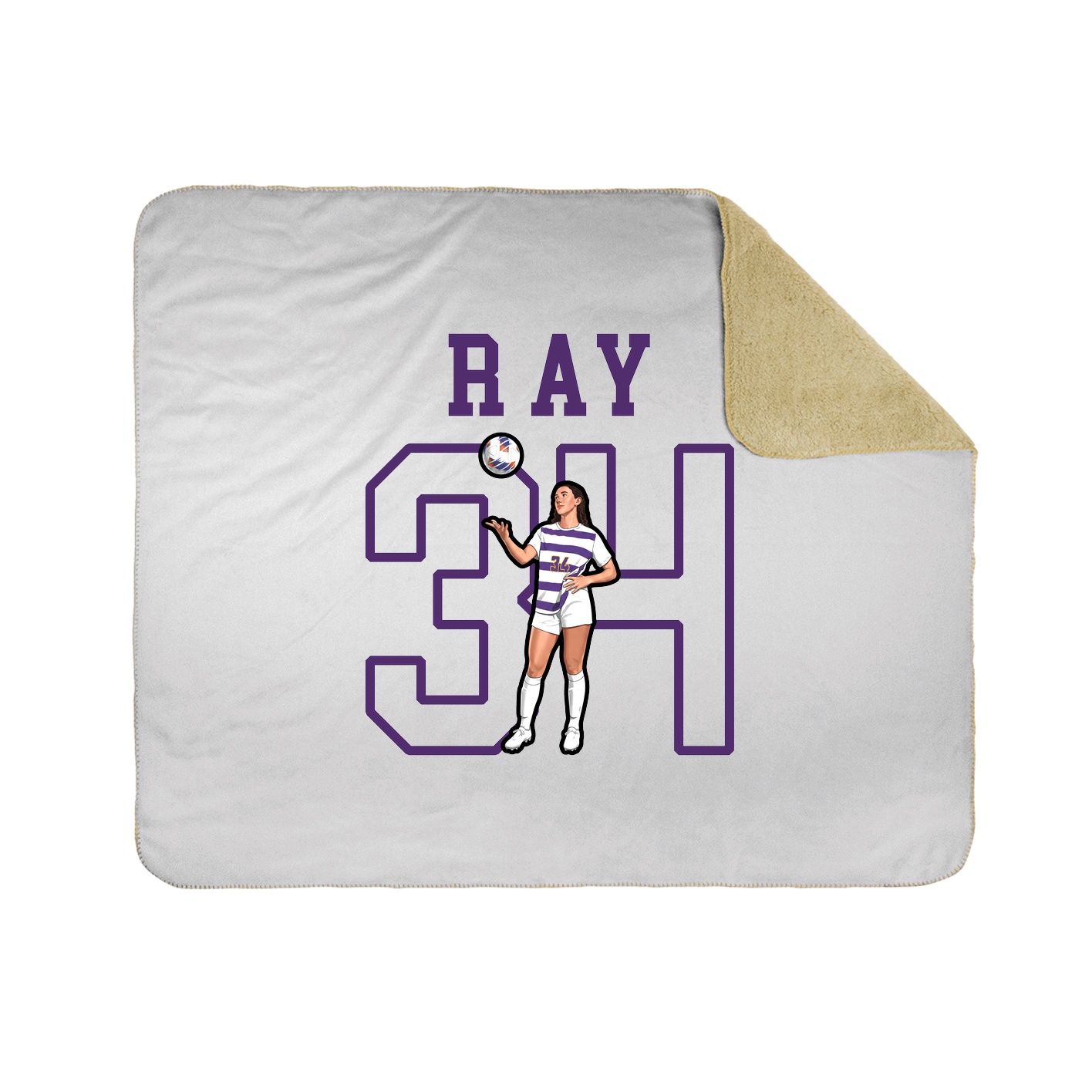 Throw Blanket — Shirsey in White