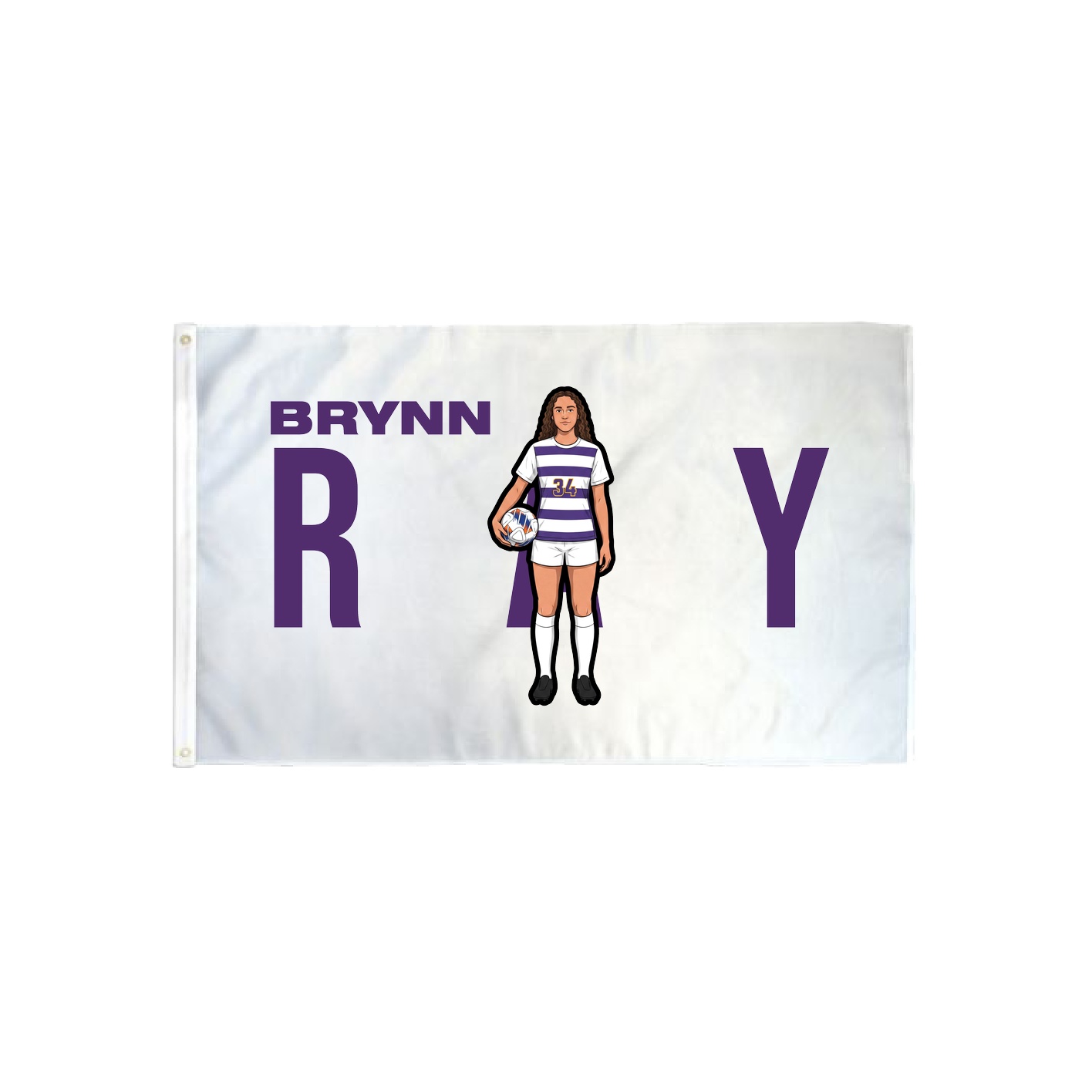 3x5 Flag — Player Name in Classic