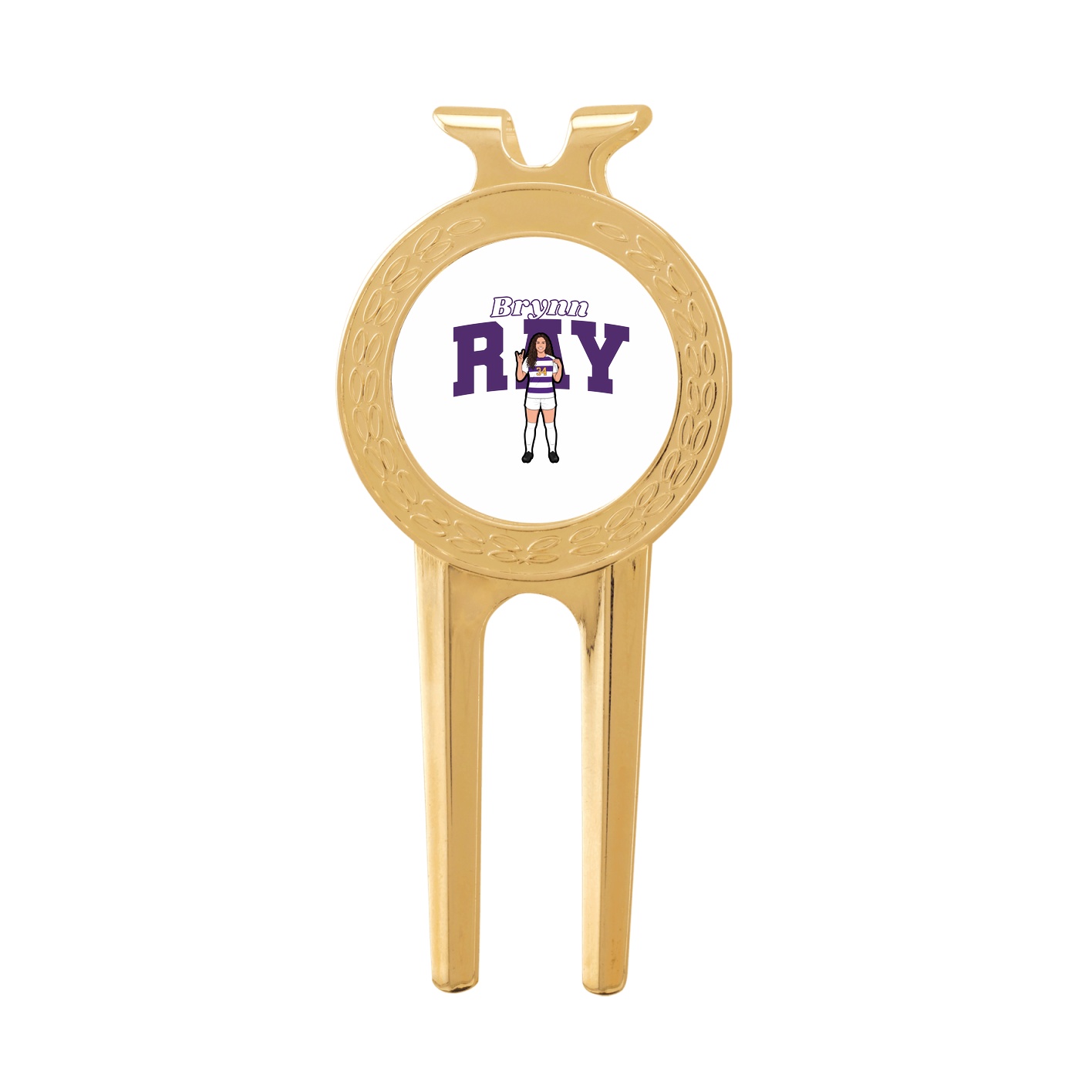 Divot Tool with Ball Marker — Name Arch in Classic