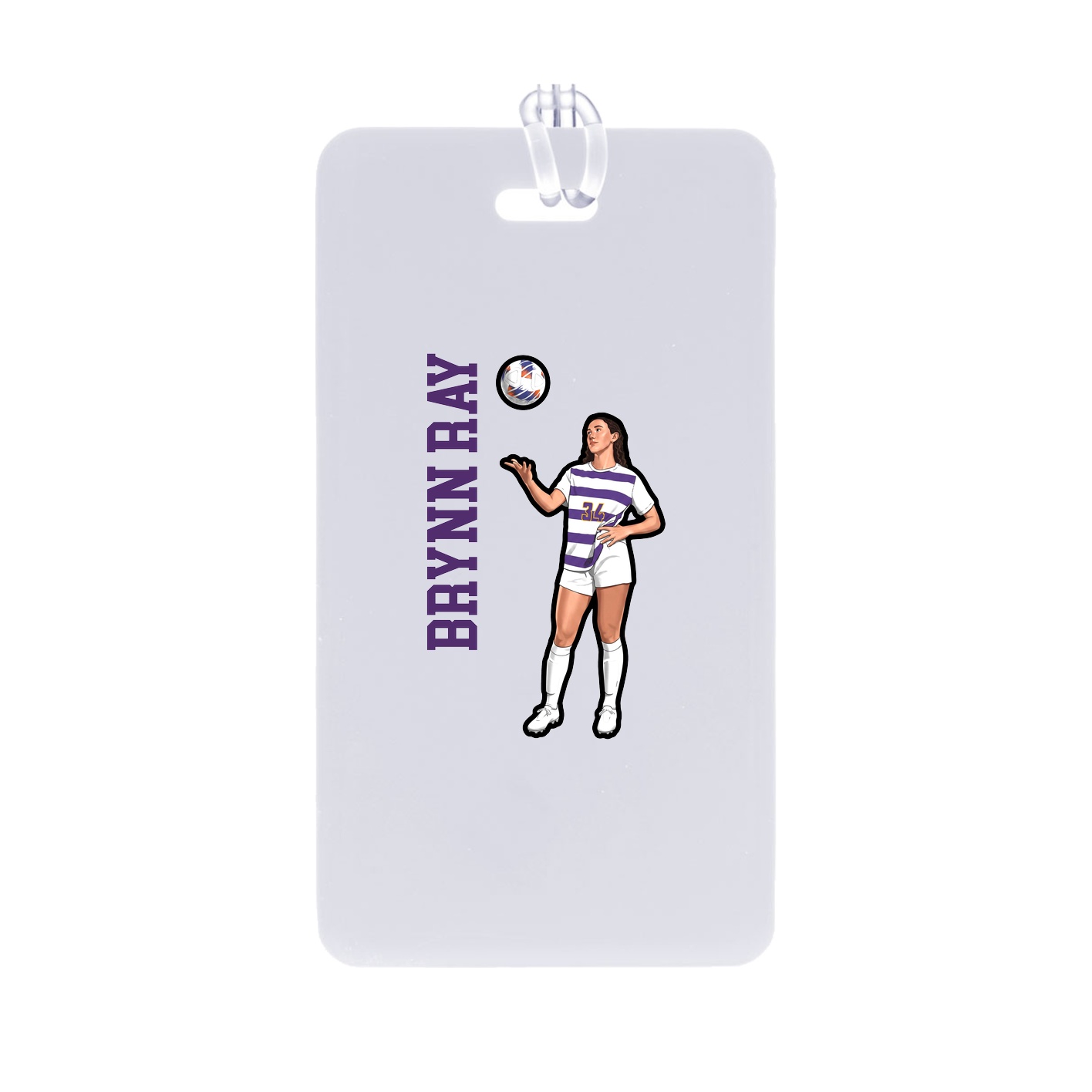 Bag Tag — Name Vertical in Classic