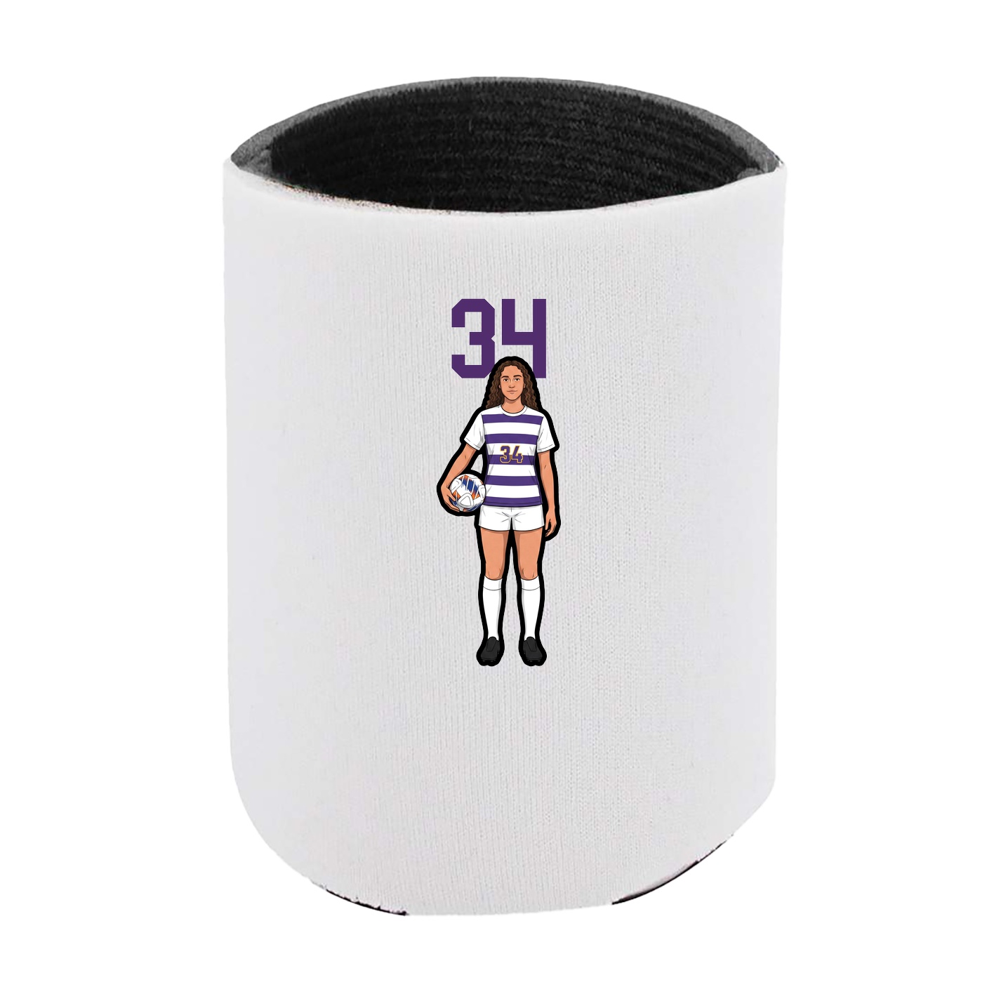 Can Holder — Number Top in White
