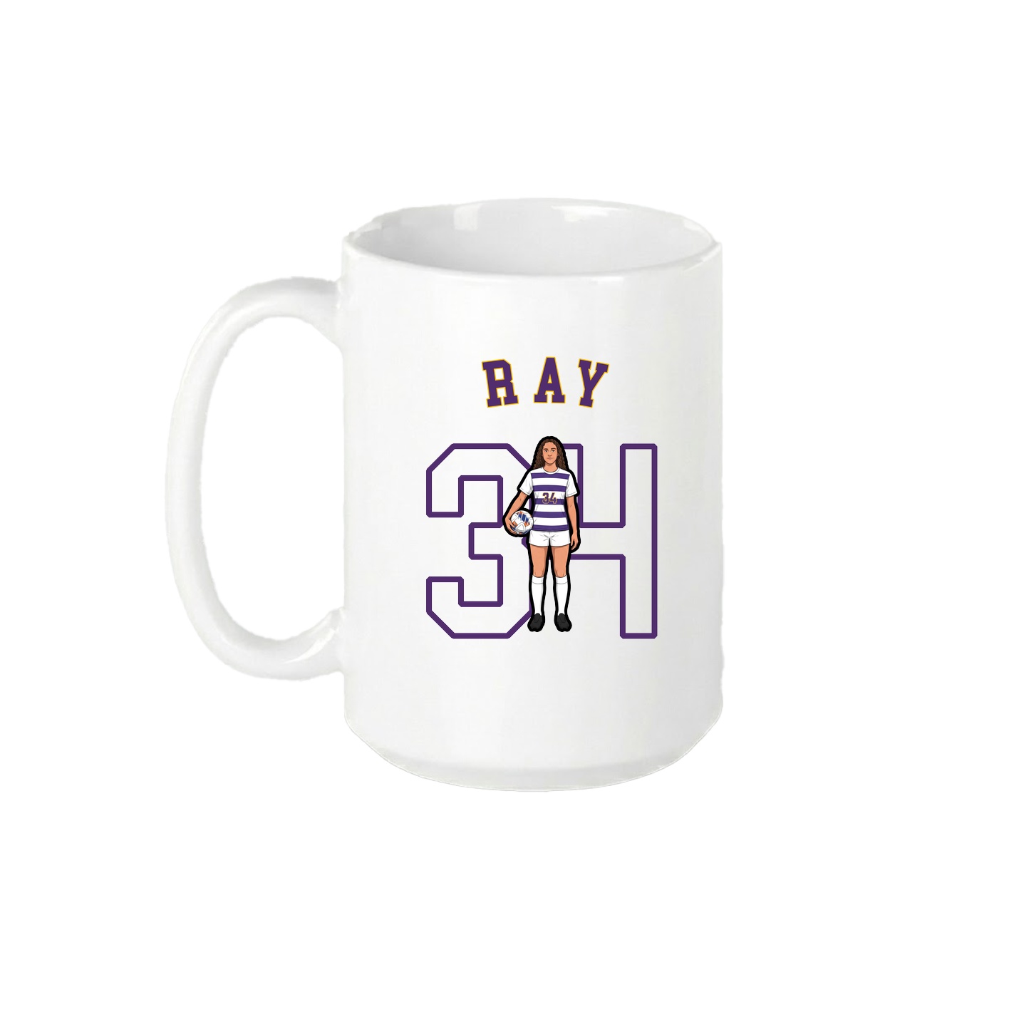 15oz Coffee Mug — Shirsey Arch in White