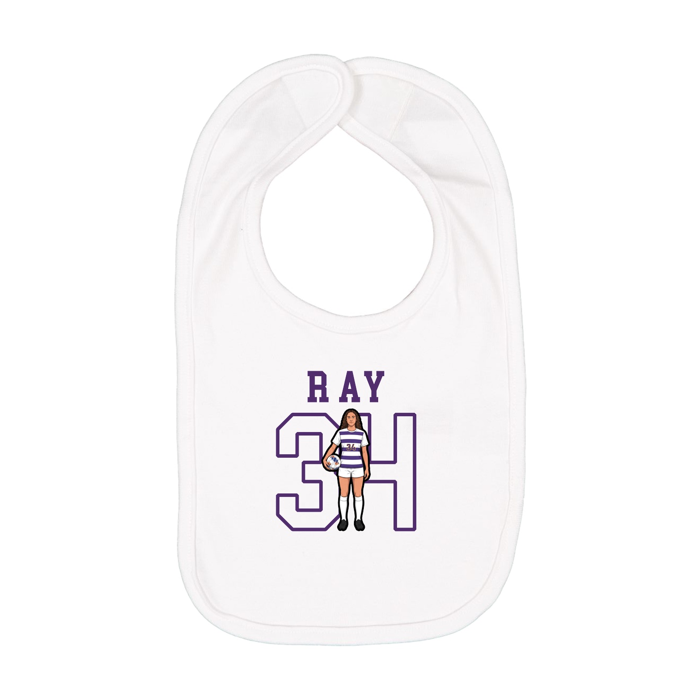 Infant Bib — Shirsey in White