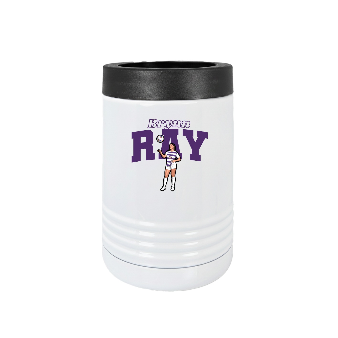 Beverage Holder — Name Arch in White