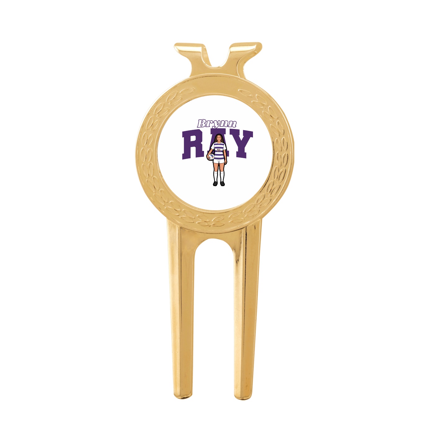Divot Tool with Ball Marker — Name Arch in Classic