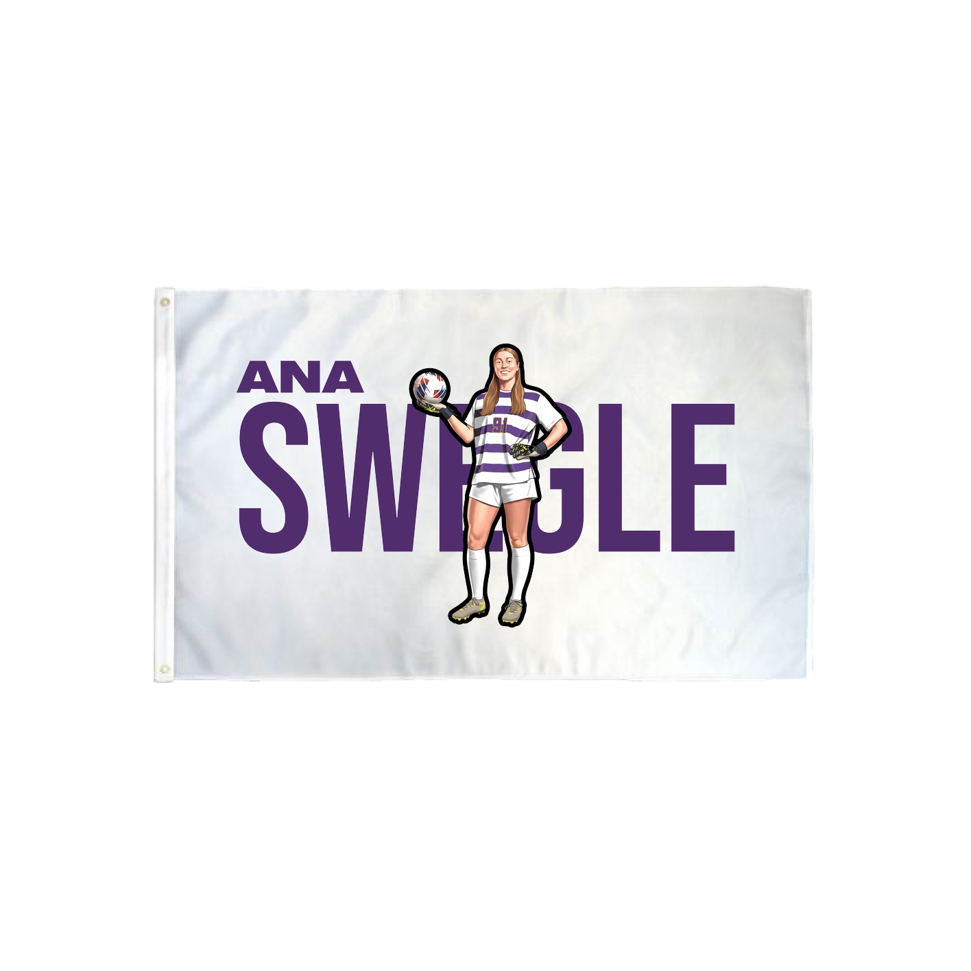 3x5 Flag — Player Name in Classic