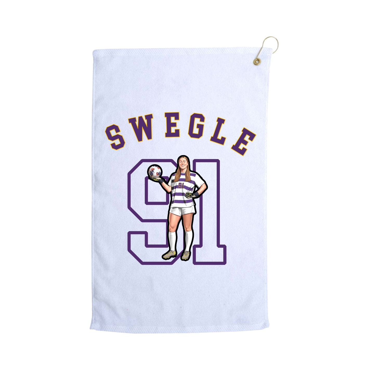 Golf Towel — Shirsey Arch in White
