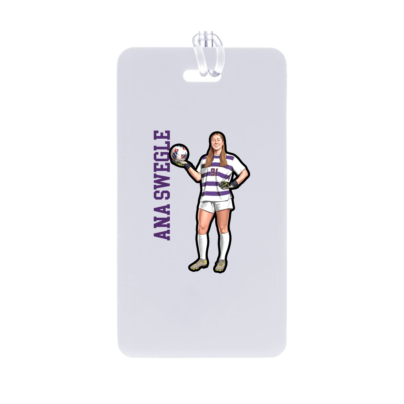 Bag Tag — Name Vertical in Classic