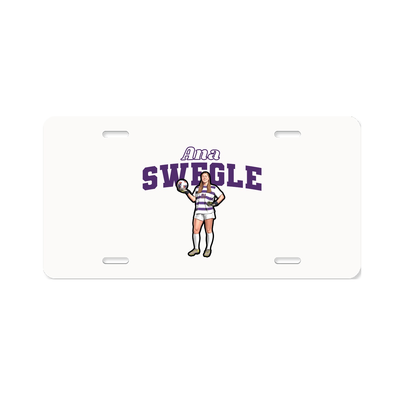 License Plate — Name Arch in Classic