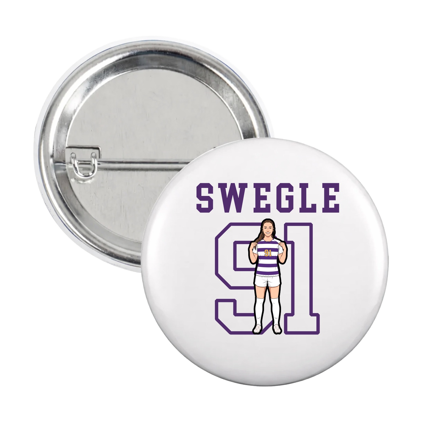 Game Day Button — Shirsey in White