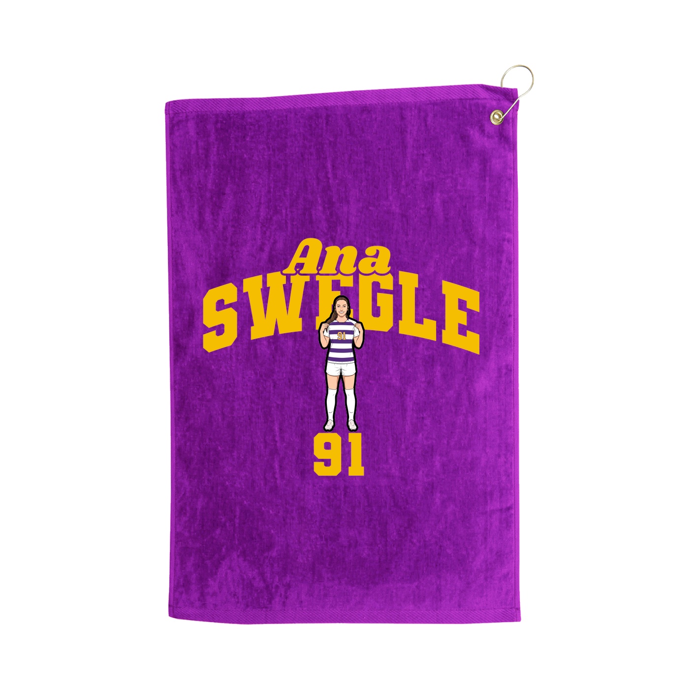 Golf Towel — Signature Arch in Purple