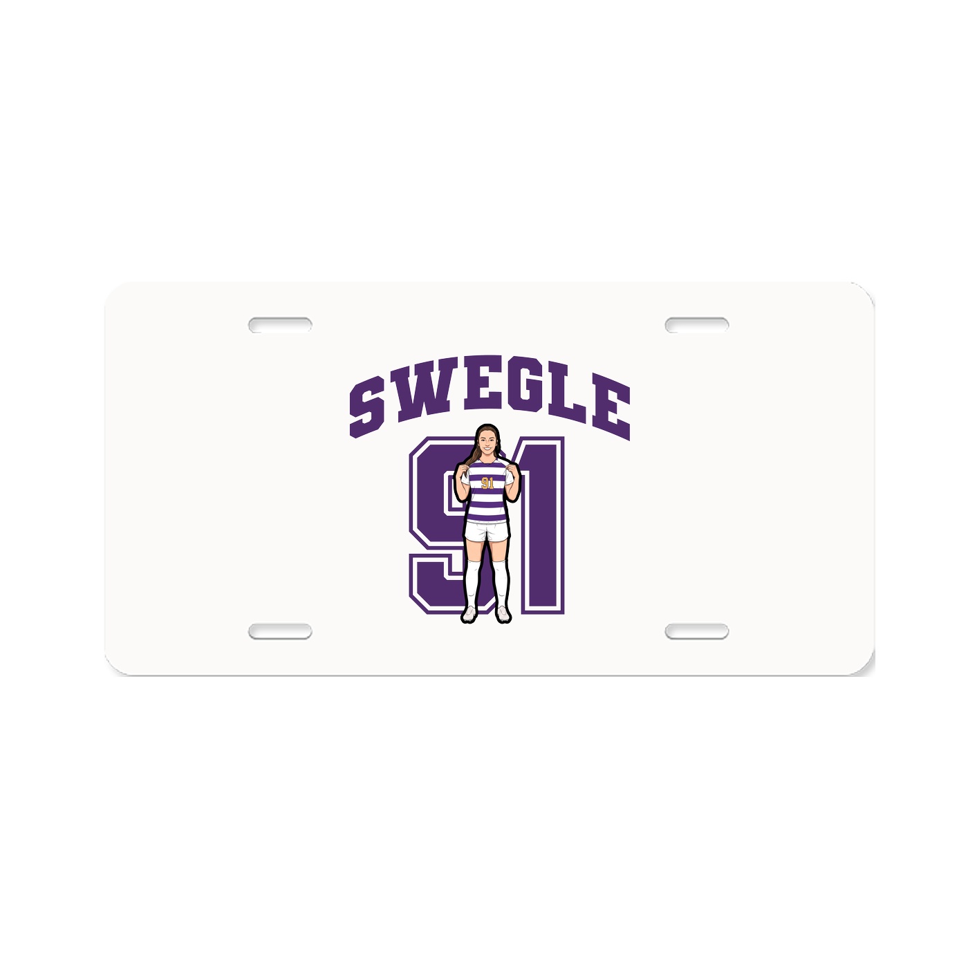 License Plate — Number in Classic