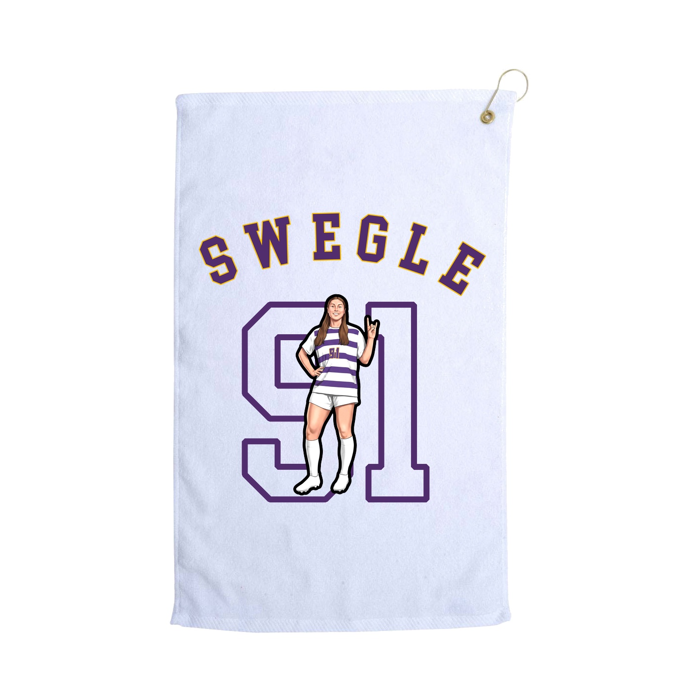 Golf Towel — Shirsey Arch in White