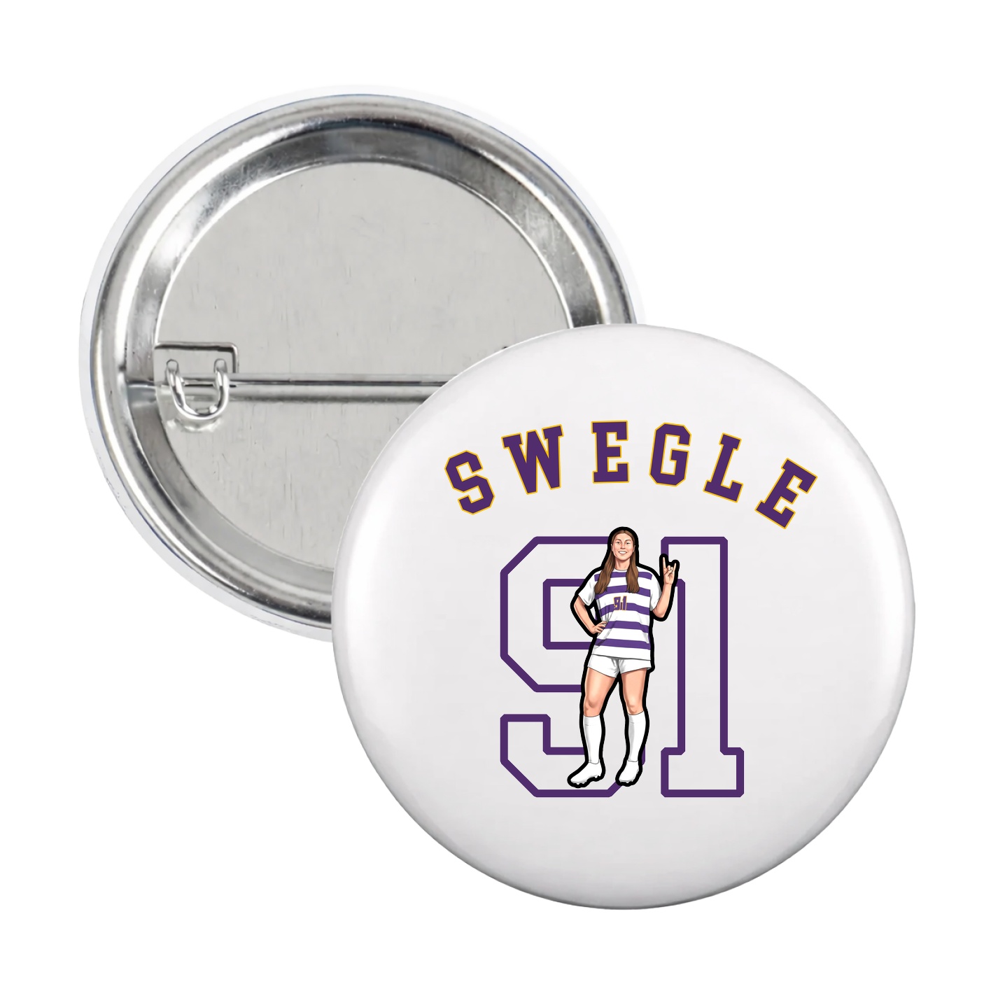 Game Day Button — Shirsey Arch in White